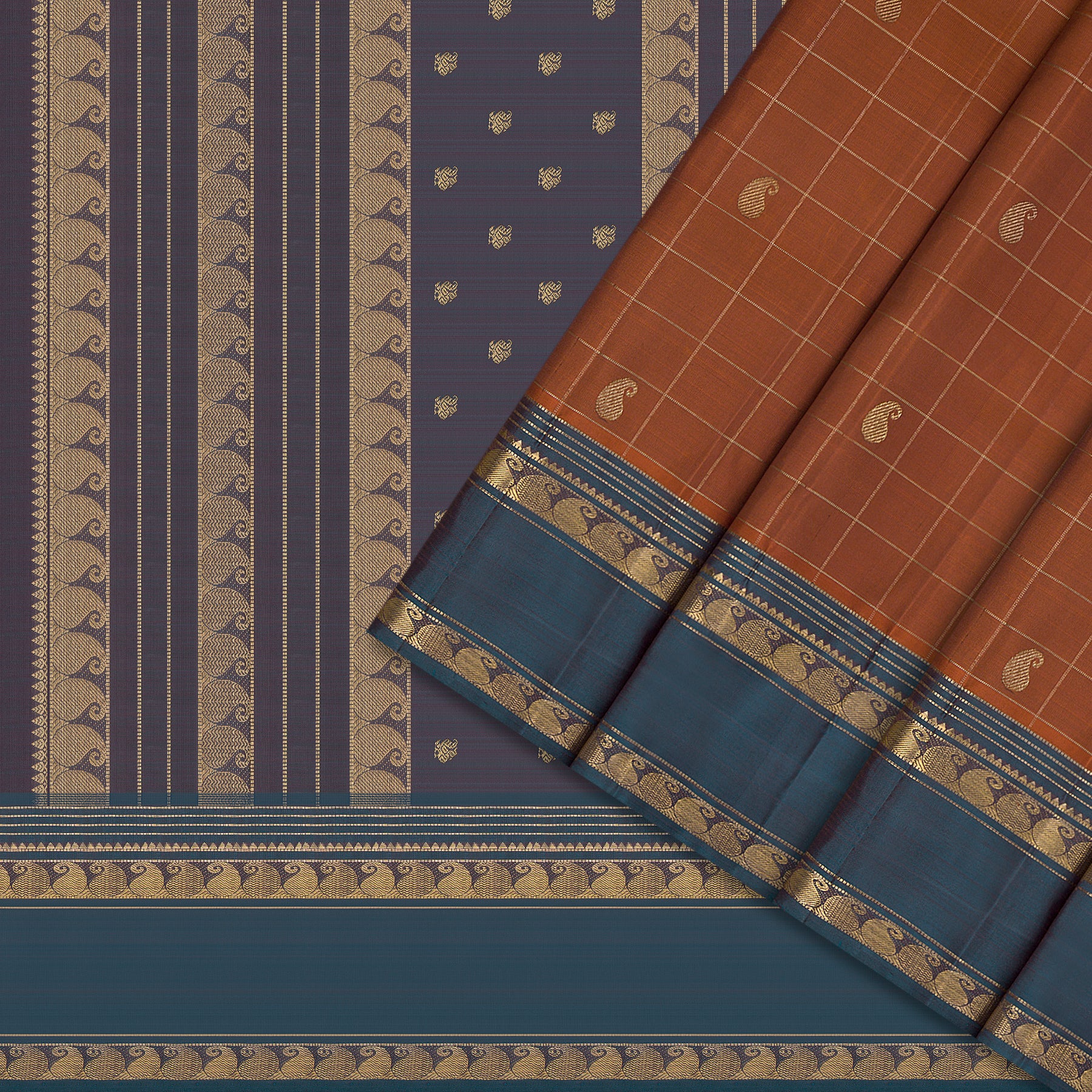 Kanakavalli Kanjivaram Silk Sari 26-615-HS001-00258 - Cover View