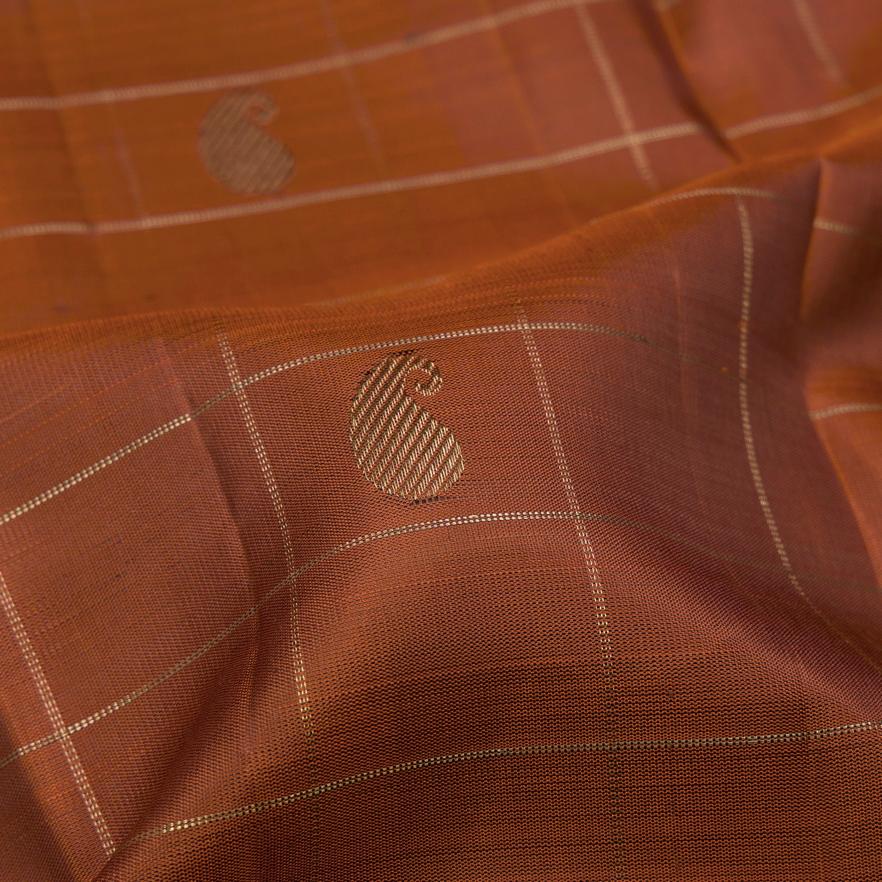 Kanakavalli Kanjivaram Silk Sari 26-615-HS001-00258 - Fabric View