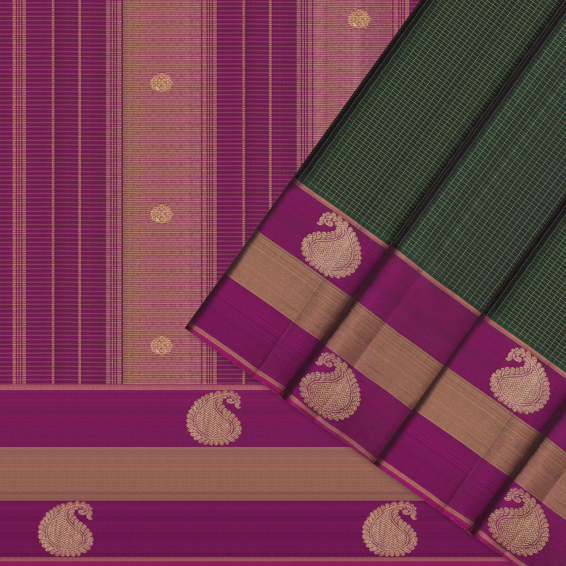 Kanakavalli Kanjivaram Silk Sari 26-615-HS001-00293 - Cover View