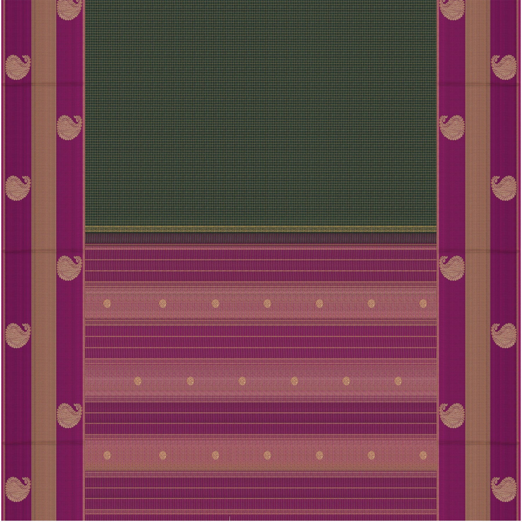 Kanakavalli Kanjivaram Silk Sari 26-615-HS001-00293 - Full View