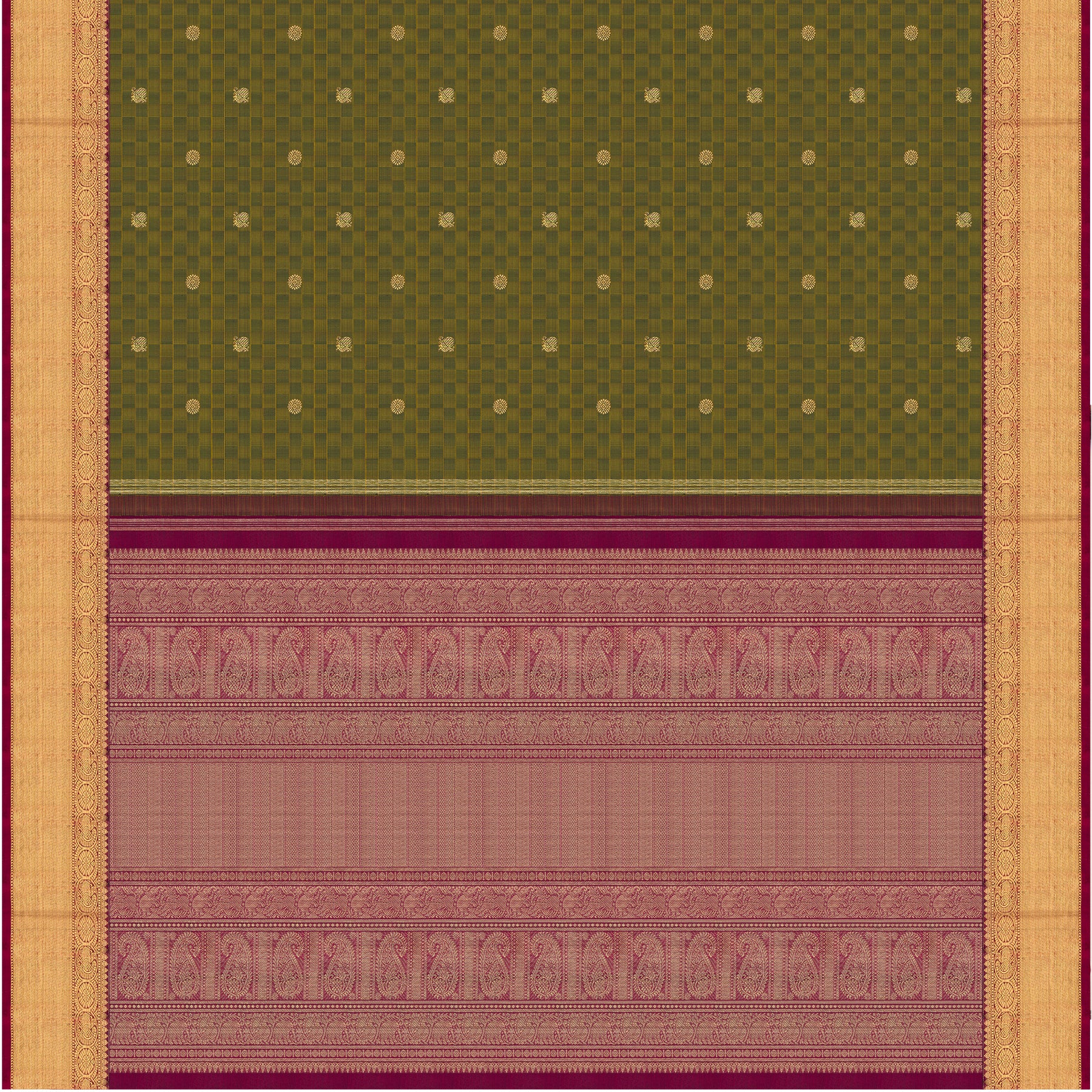 Kanakavalli Kanjivaram Silk Sari 26-615-HS001-00312 - Full View