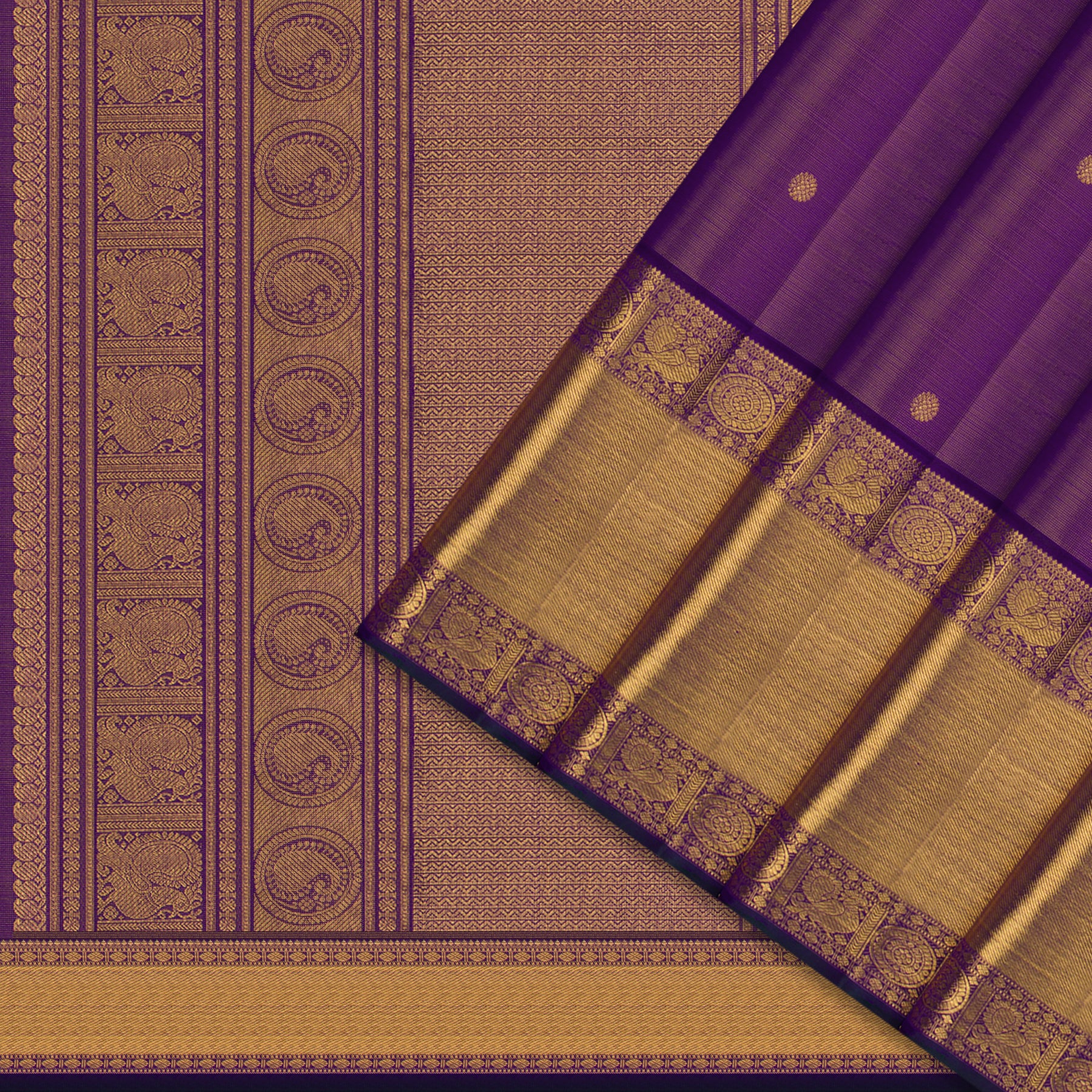 Kanakavalli Kanjivaram Silk Sari 26-615-HS001-01152 - Cover View