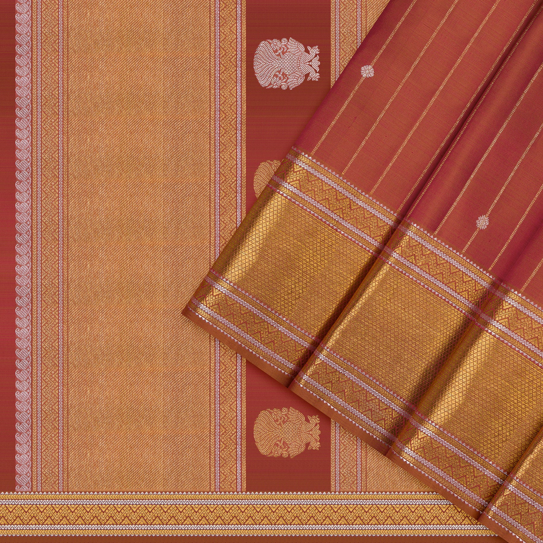 Kanakavalli Kanjivaram Silk Sari 26-615-HS001-01175 - Cover View