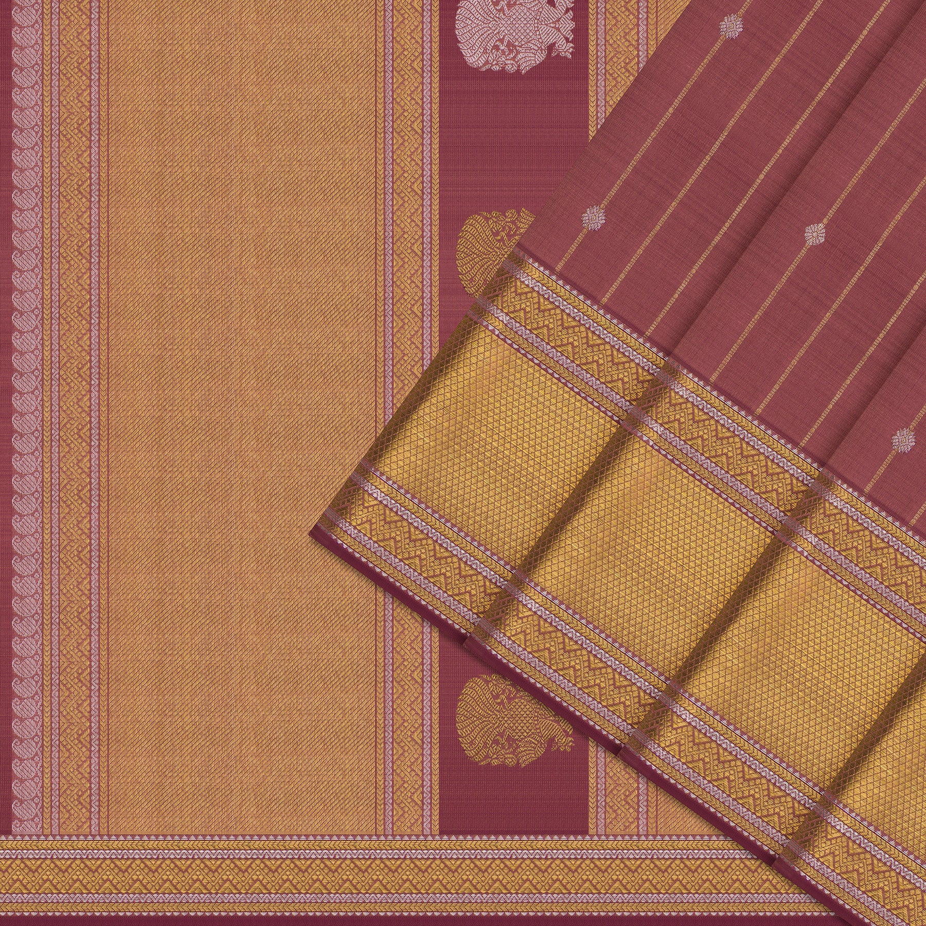 Kanakavalli Kanjivaram Silk Sari 26-615-HS001-01176 - Cover View