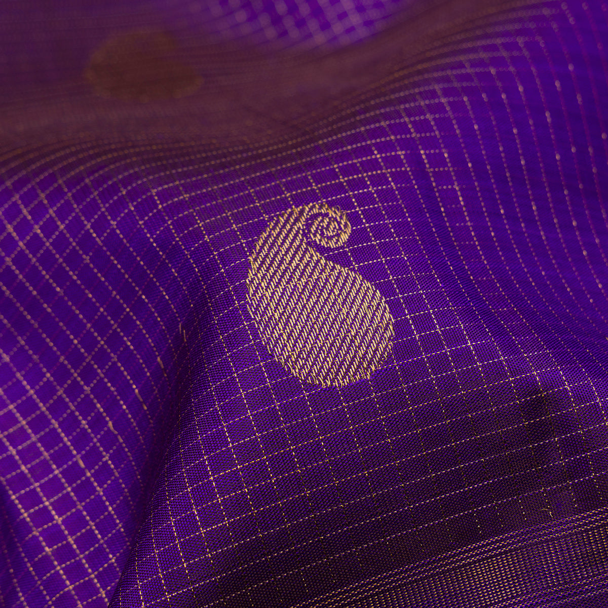 Kanakavalli Kanjivaram Silk Sari 26-615-HS001-01216 - Fabric View