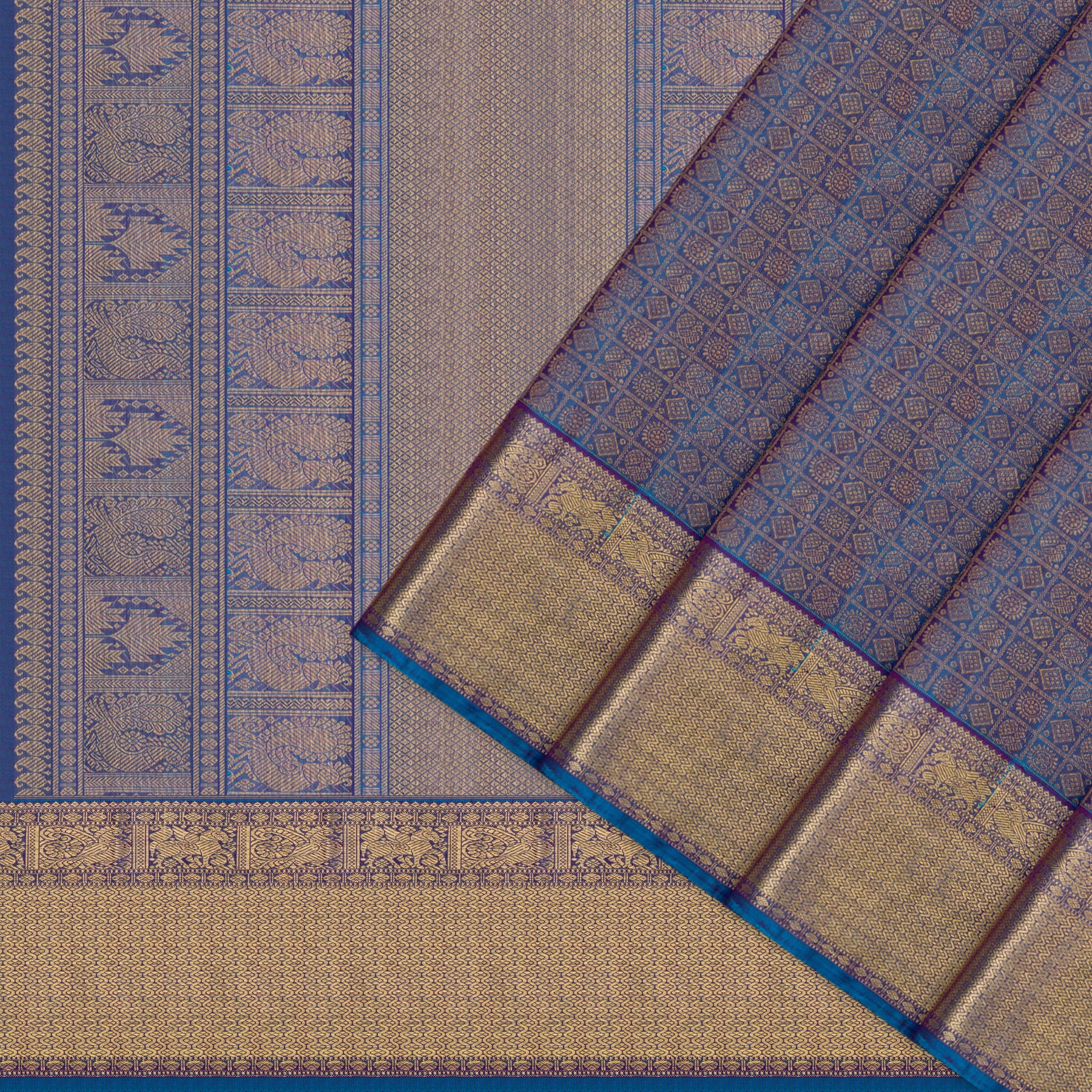Kanakavalli Kanjivaram Silk Sari 26-615-HS001-01549 - Cover View