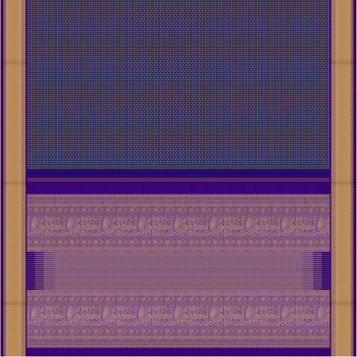 Kanakavalli Kanjivaram Silk Sari 26-615-HS001-01570 - Full View