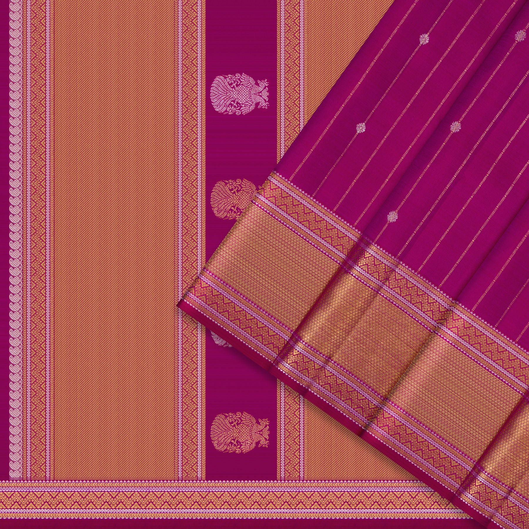 Kanakavalli Kanjivaram Silk Sari 26-615-HS001-02587 - Cover View
