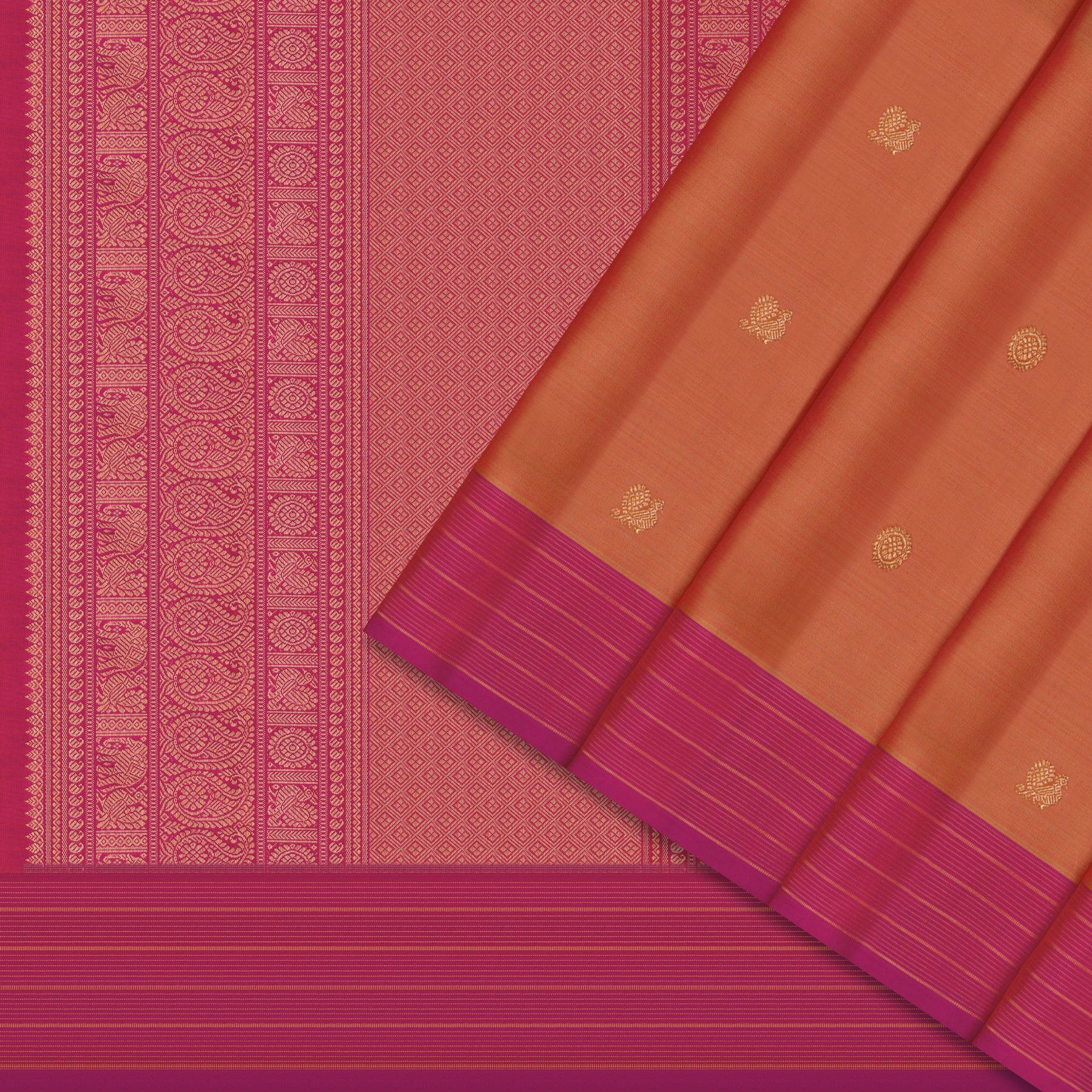 Kanakavalli Kanjivaram Silk Sari 26-615-HS001-02647 - Cover View