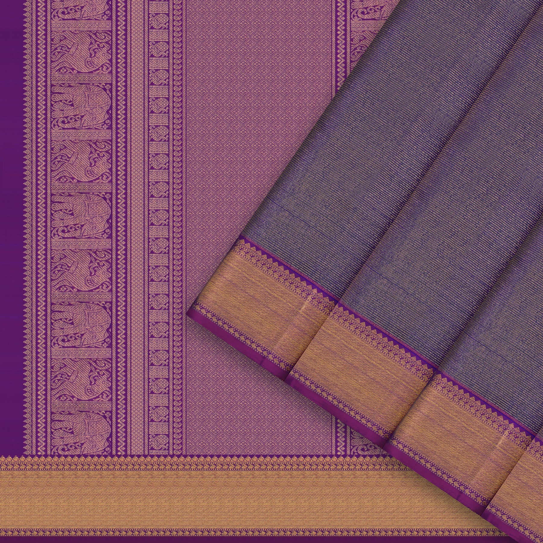 Kanakavalli Kanjivaram Silk Sari 26-615-HS001-02661 - Cover View