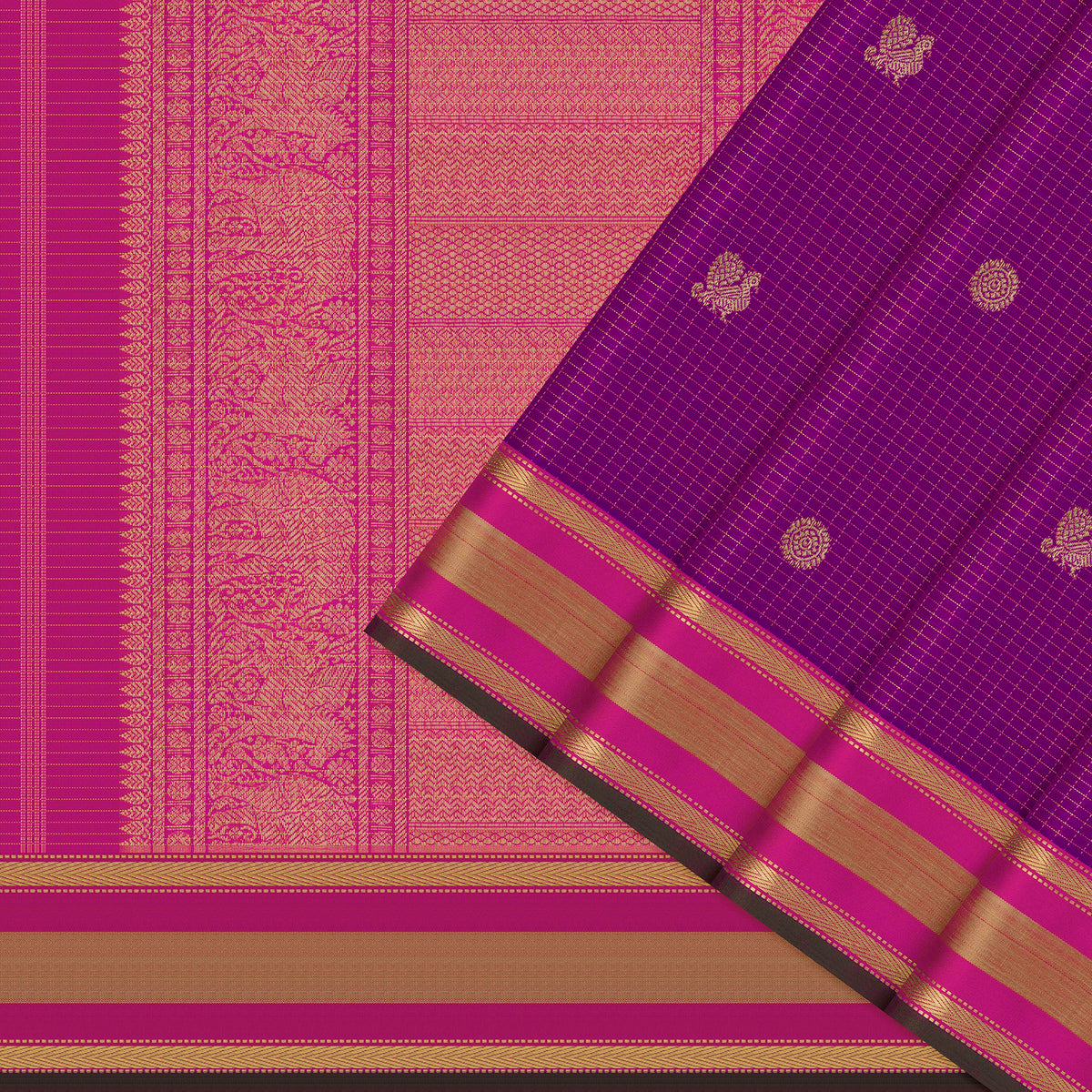Kanakavalli Kanjivaram Silk Sari 26-615-HS001-02707 - Cover View