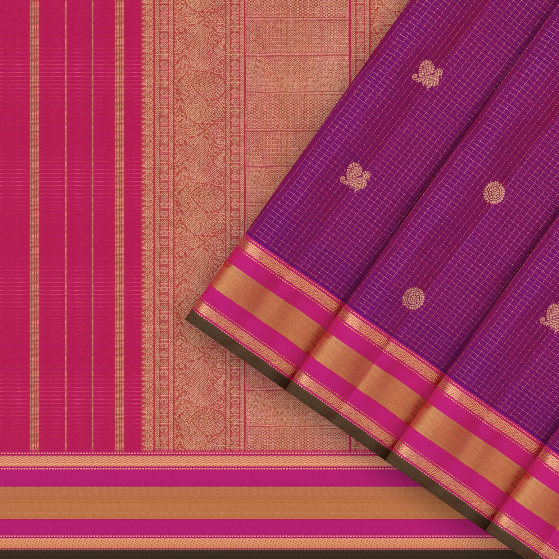 Kanakavalli Kanjivaram Silk Sari 26-615-HS001-02708 - Cover View