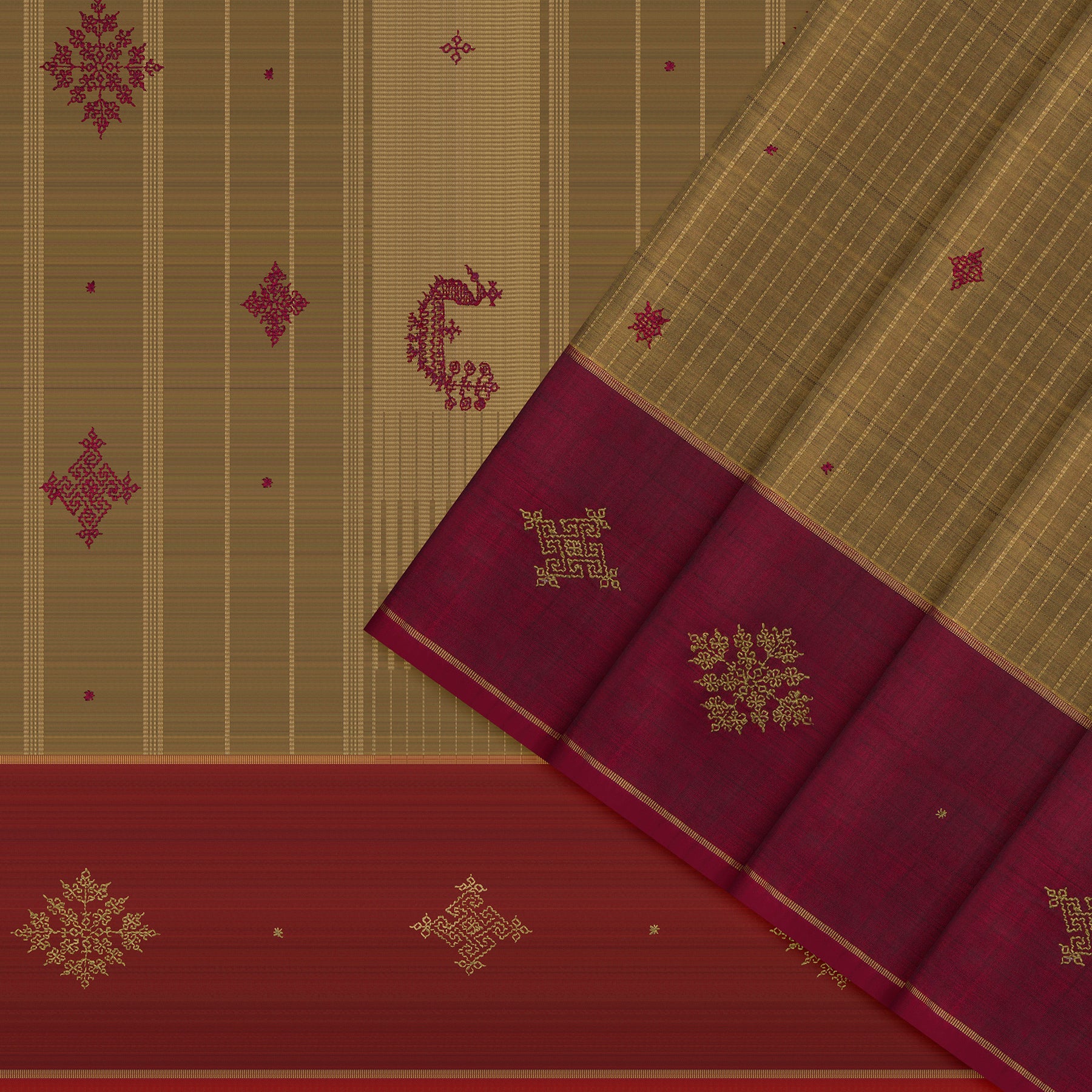 Kanakavalli X Kasuti Kanjivaram Silk Sari 26-615-HS001-02838 - Cover View