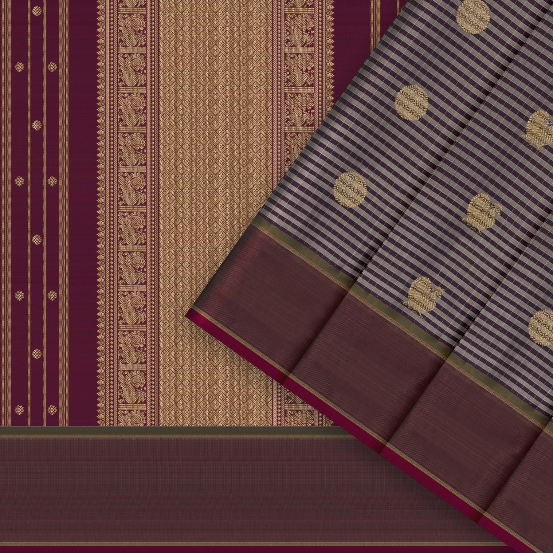 Kanakavalli Kanjivaram Silk Sari 26-615-HS001-03132 - Cover View