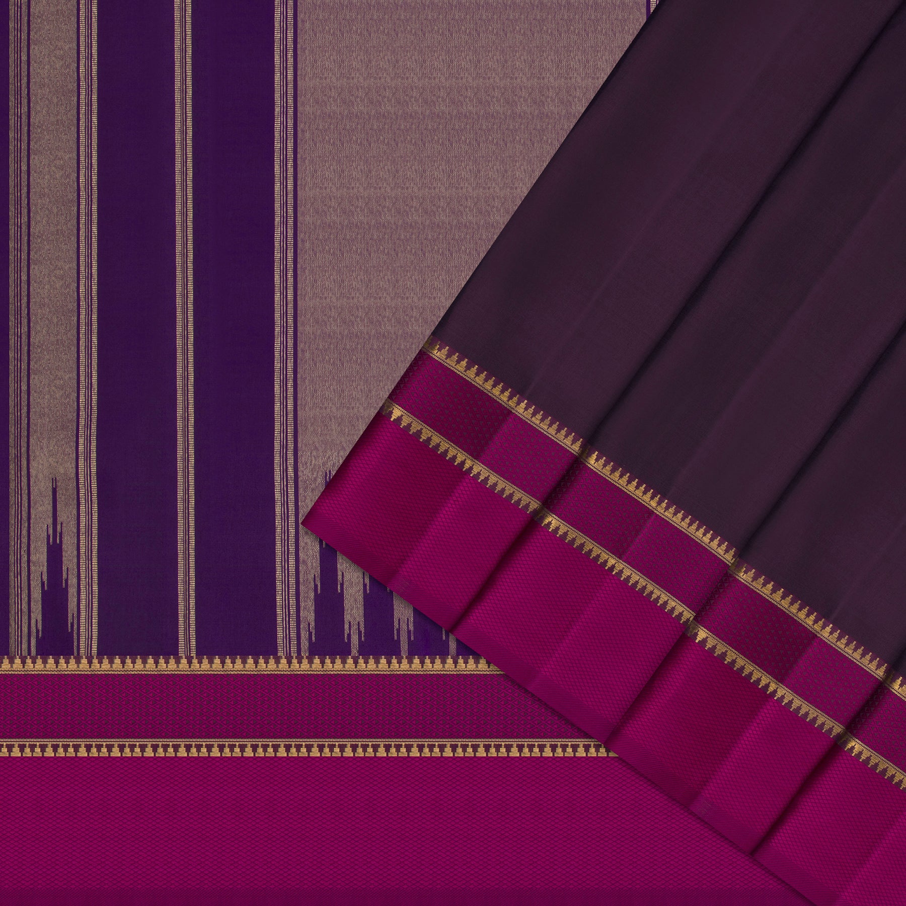 Kanakavalli Kanjivaram Silk Sari 26-615-HS001-03177 - Cover View