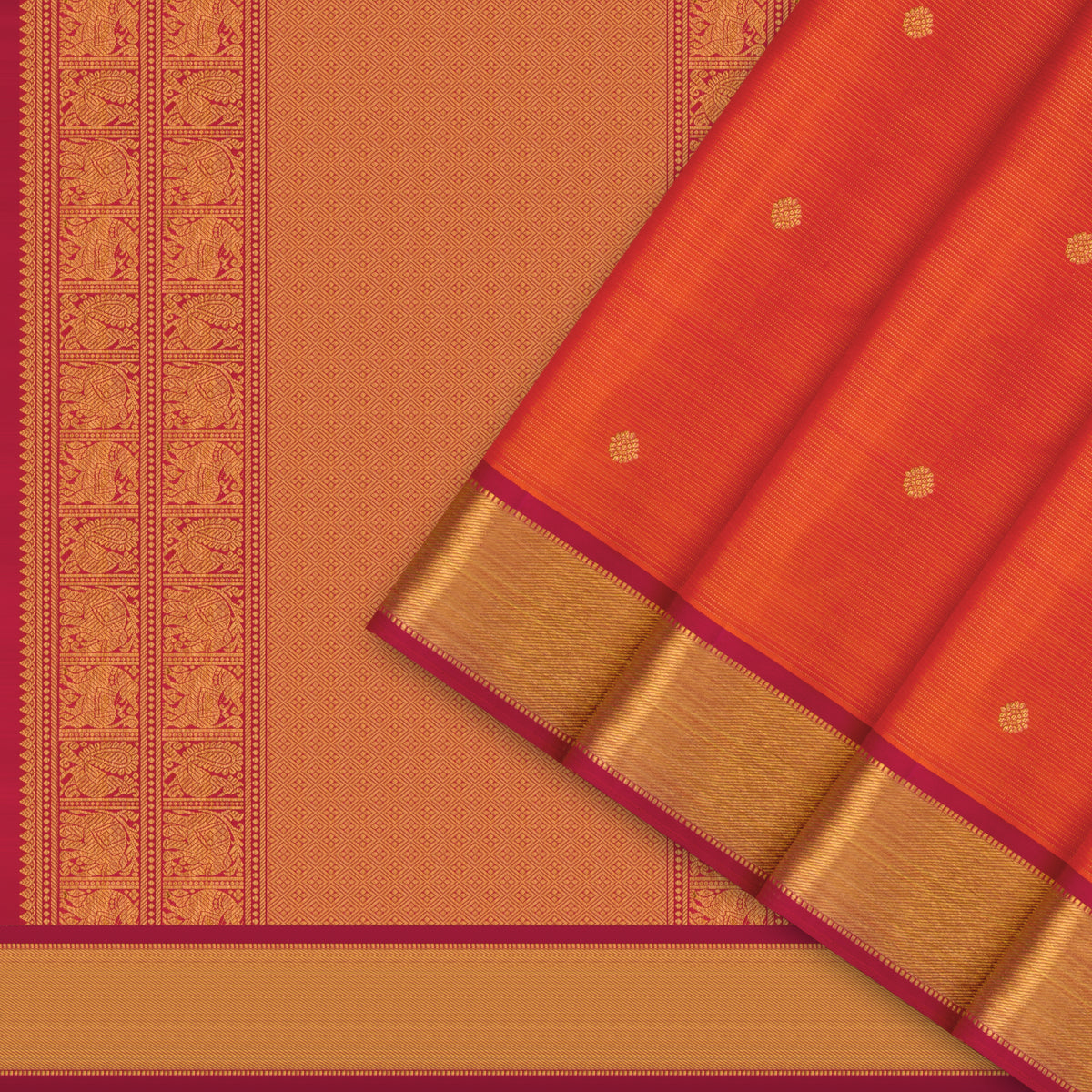 Kanakavalli Kanjivaram Silk Sari 26-615-HS001-04455 - Cover View