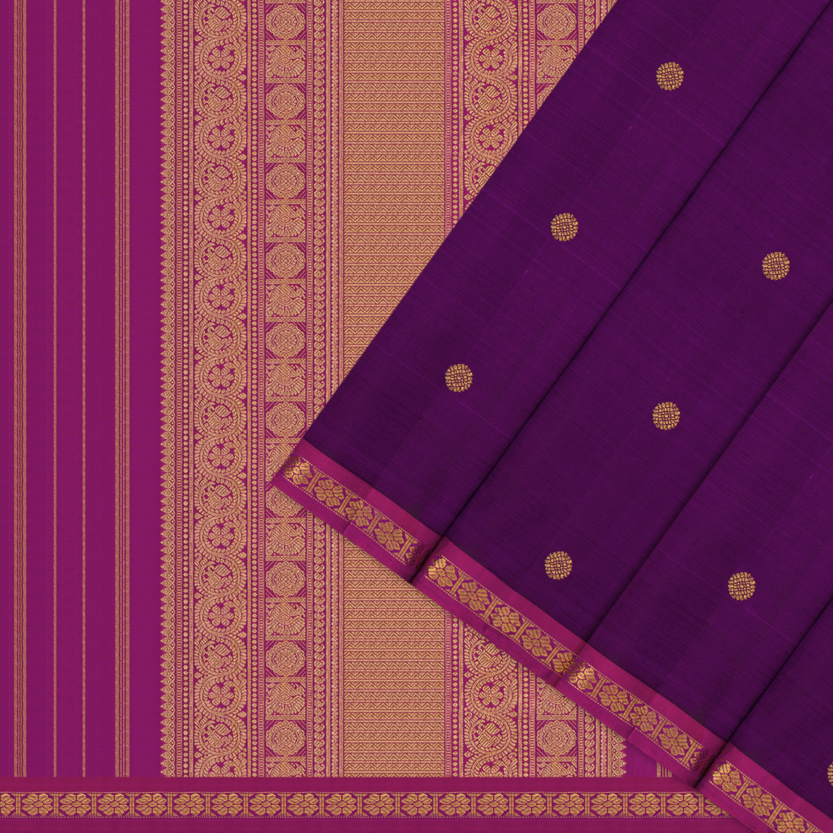Kanakavalli Kanjivaram Silk Sari 26-615-HS001-04466 - Cover View