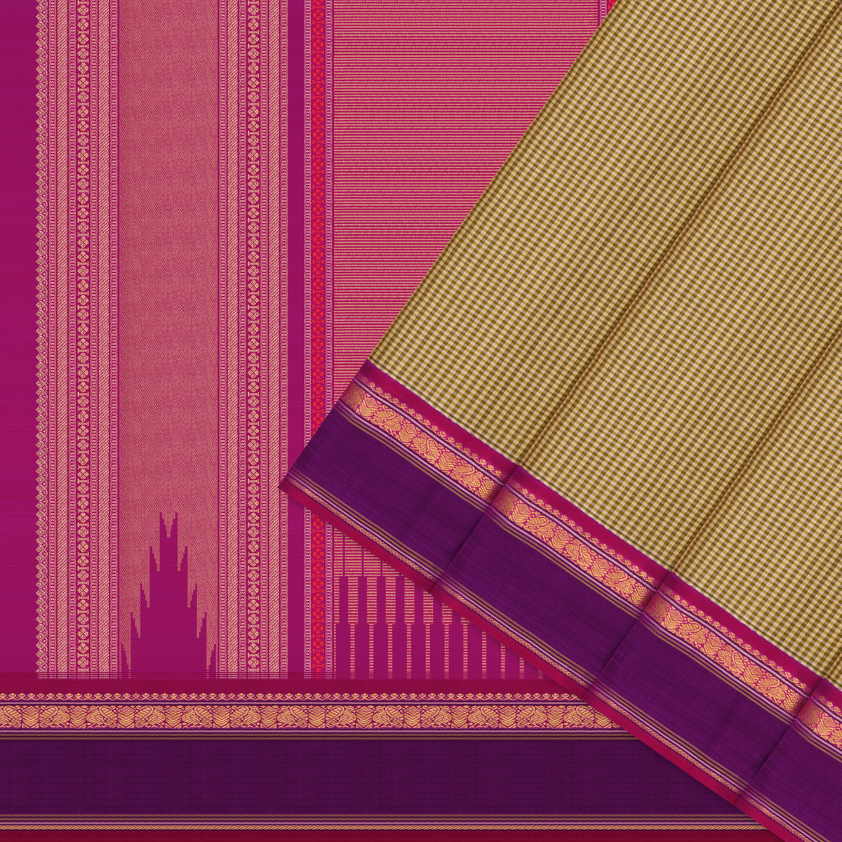 Kanakavalli Kanjivaram Silk Sari 26-615-HS001-04487 - Cover View