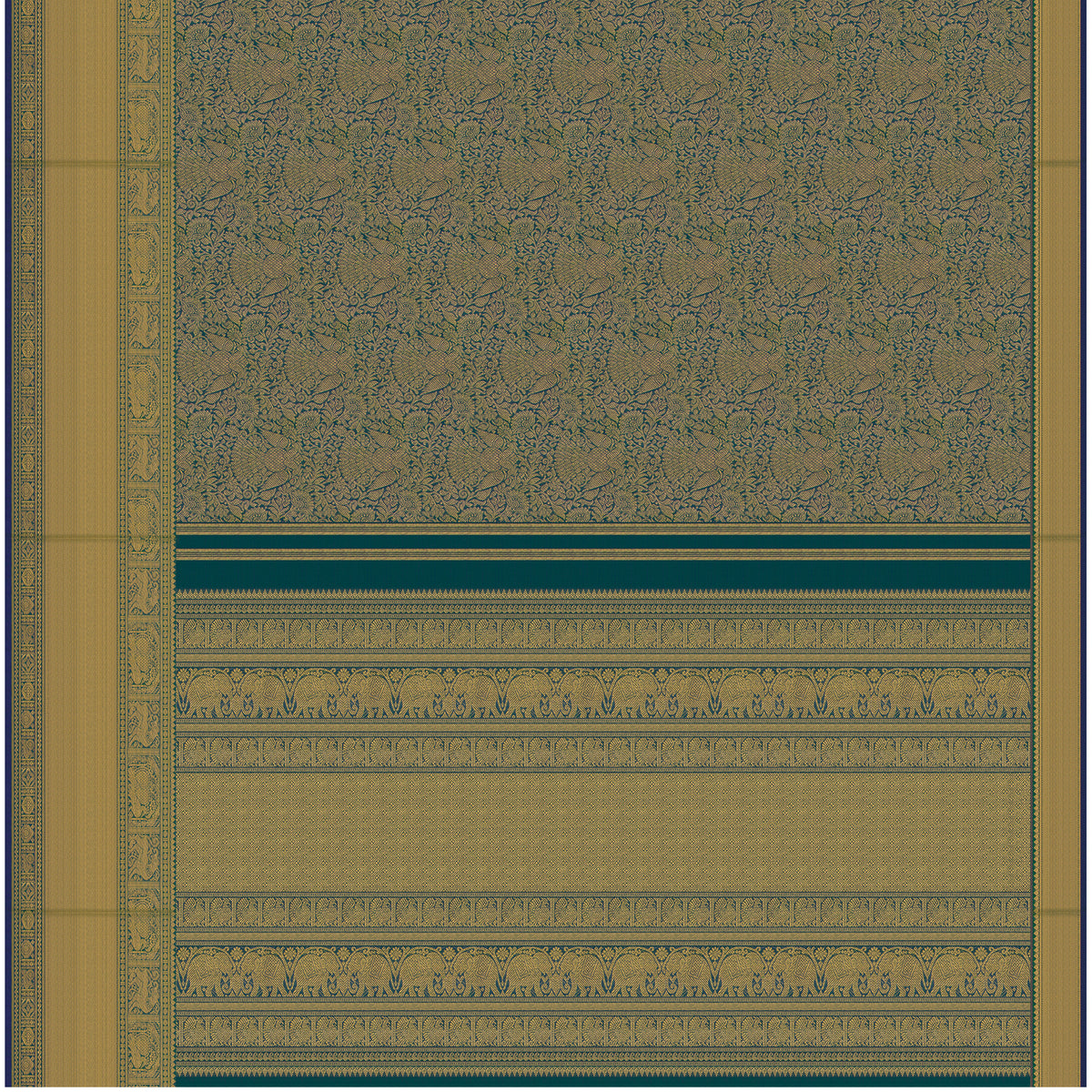 Kanakavalli Kanjivaram Silk Sari 26-615-HS001-04491 - Full View