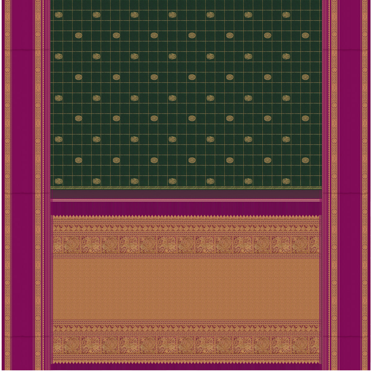 Kanakavalli Kanjivaram Silk Sari 26-615-HS001-04494 - Full View