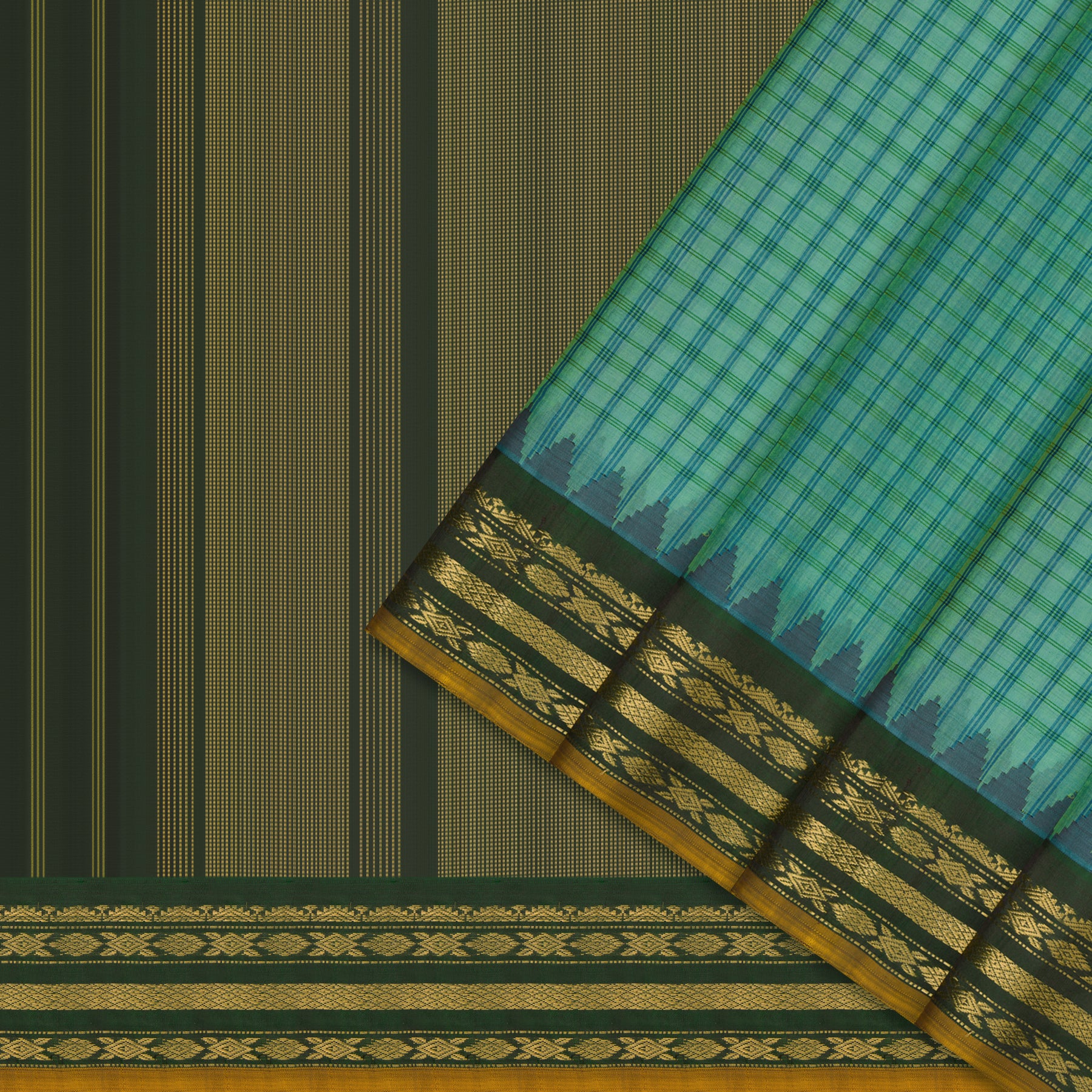 Kanakavalli Gadwal Silk/Cotton Sari 26-616-HS005-00214 - Cover View