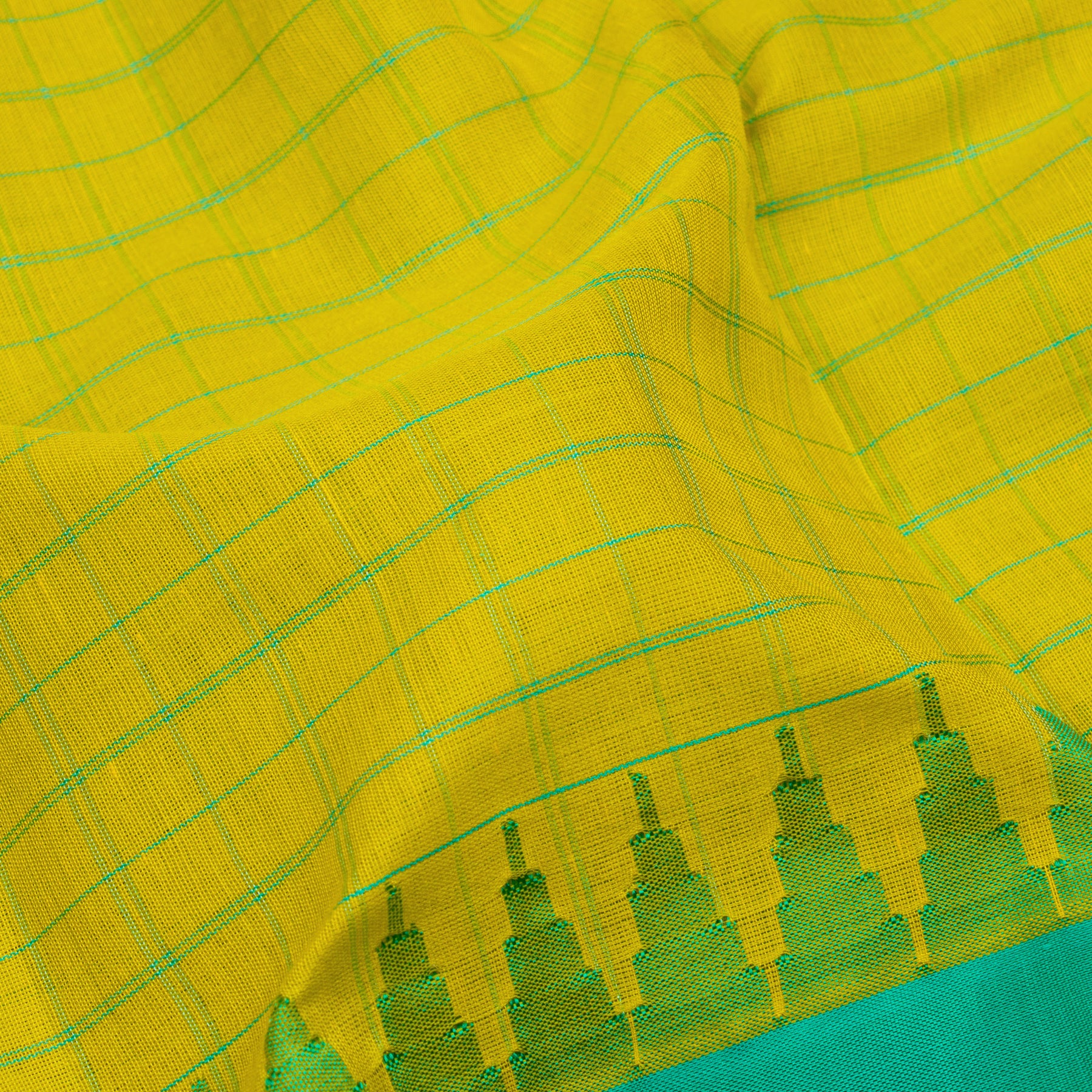 Kanakavalli Gadwal Silk/Cotton Sari 26-616-HS005-00224 - Fabric View