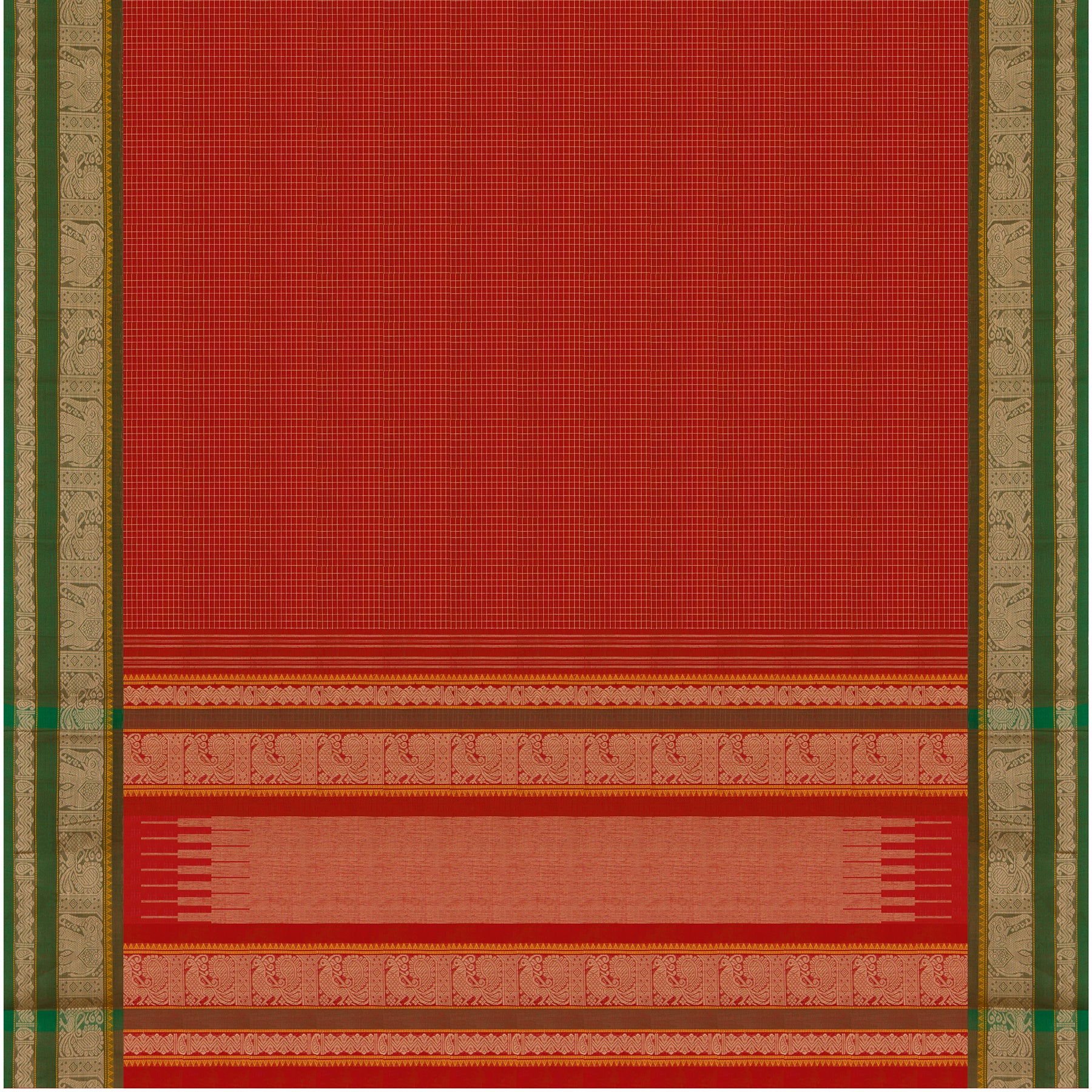 Kanakavalli Kanchi Cotton Sari 26-621-HS003-01255 - Full View
