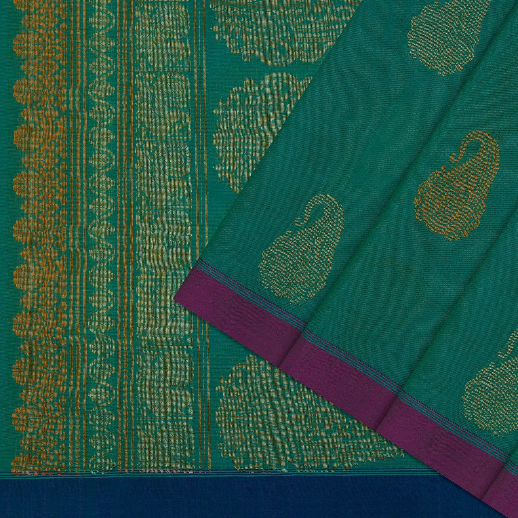 Kanakavalli Kanchi Cotton Sari 26-621-HS003-01305 - Cover View