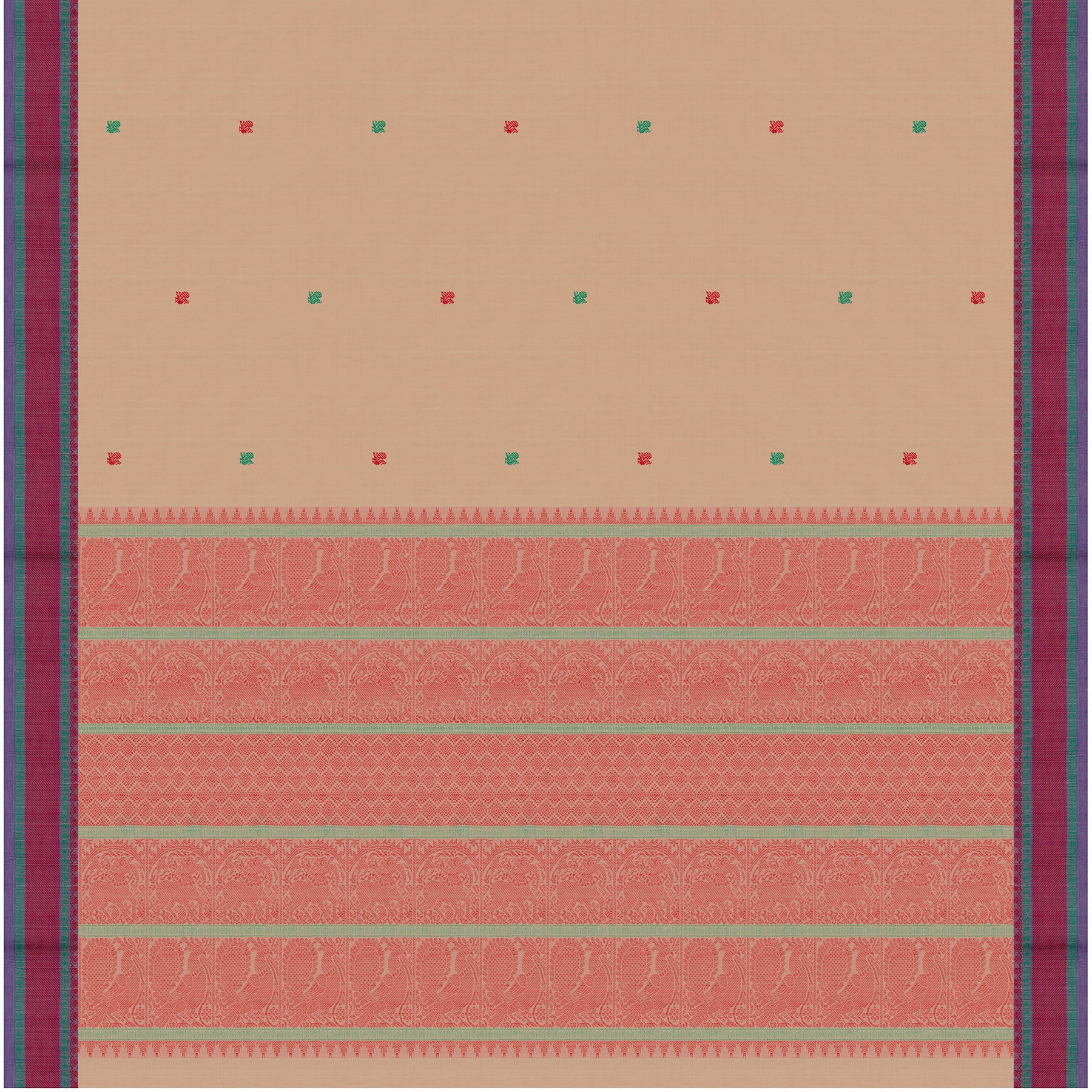 Kanakavalli Kanchi Cotton Sari 26-621-HS003-01329 - Full View
