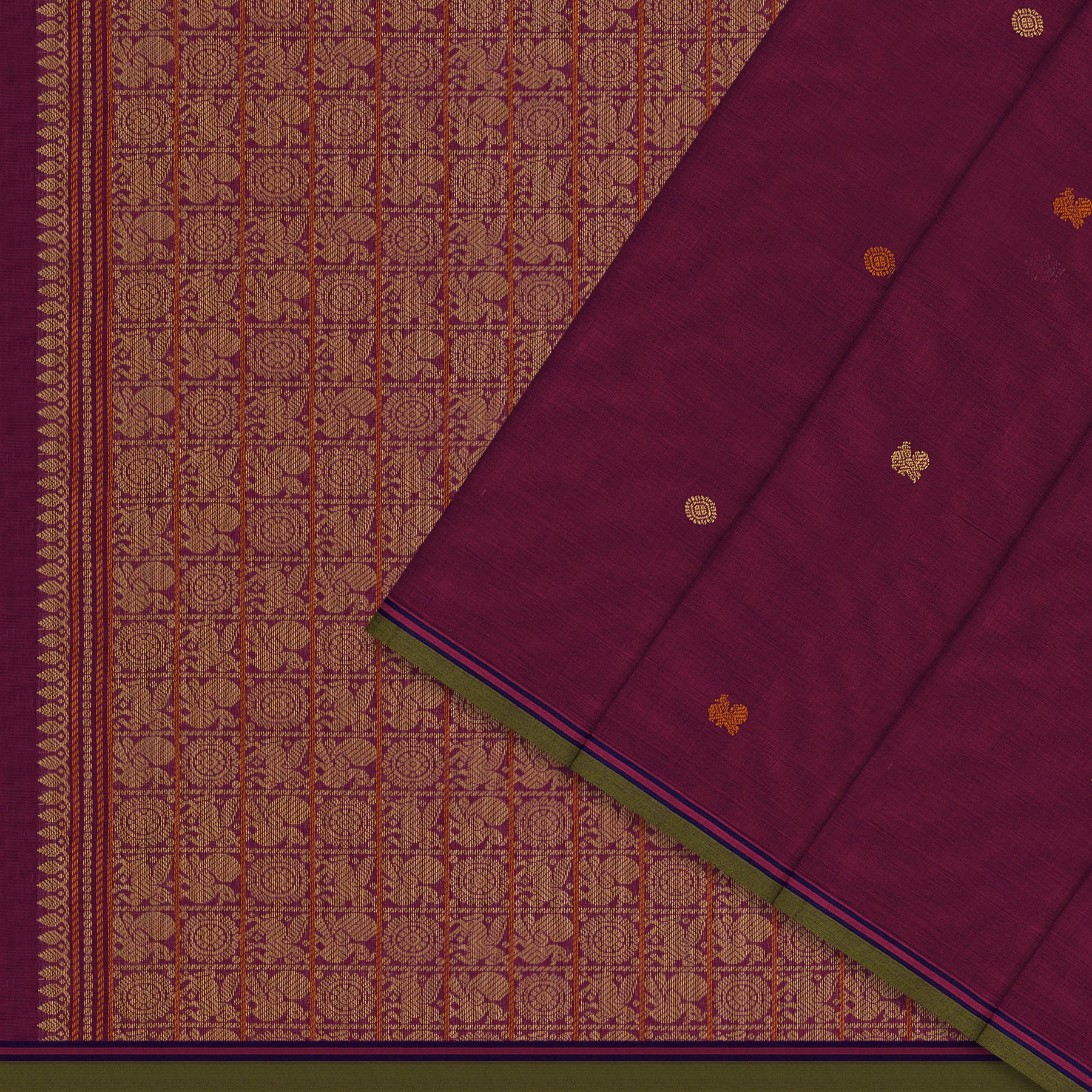 Kanakavalli Kanchi Cotton Sari 26-621-HS003-01355 - Cover View