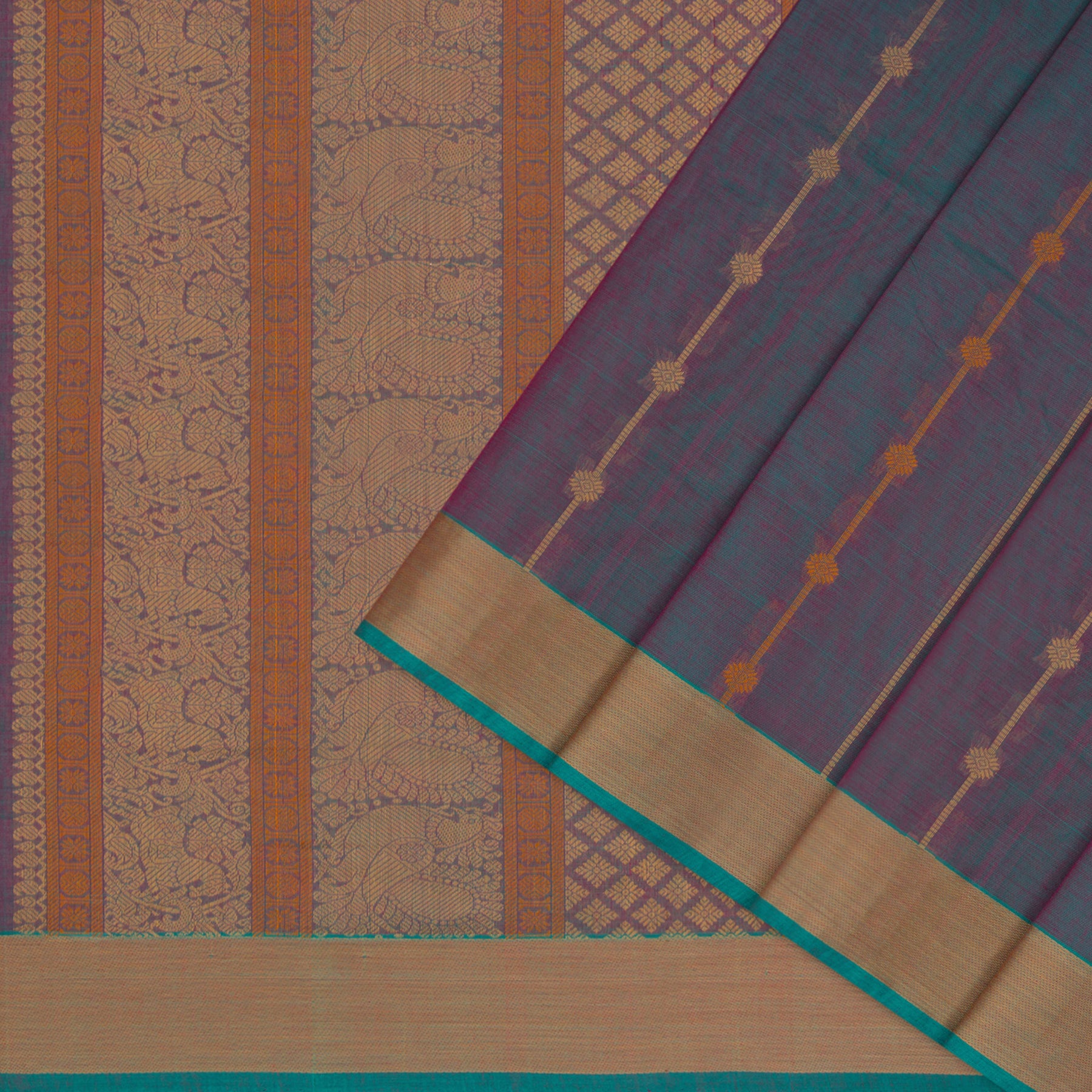 Kanakavalli Kanchi Cotton Sari 26-621-HS003-01374 - Cover View