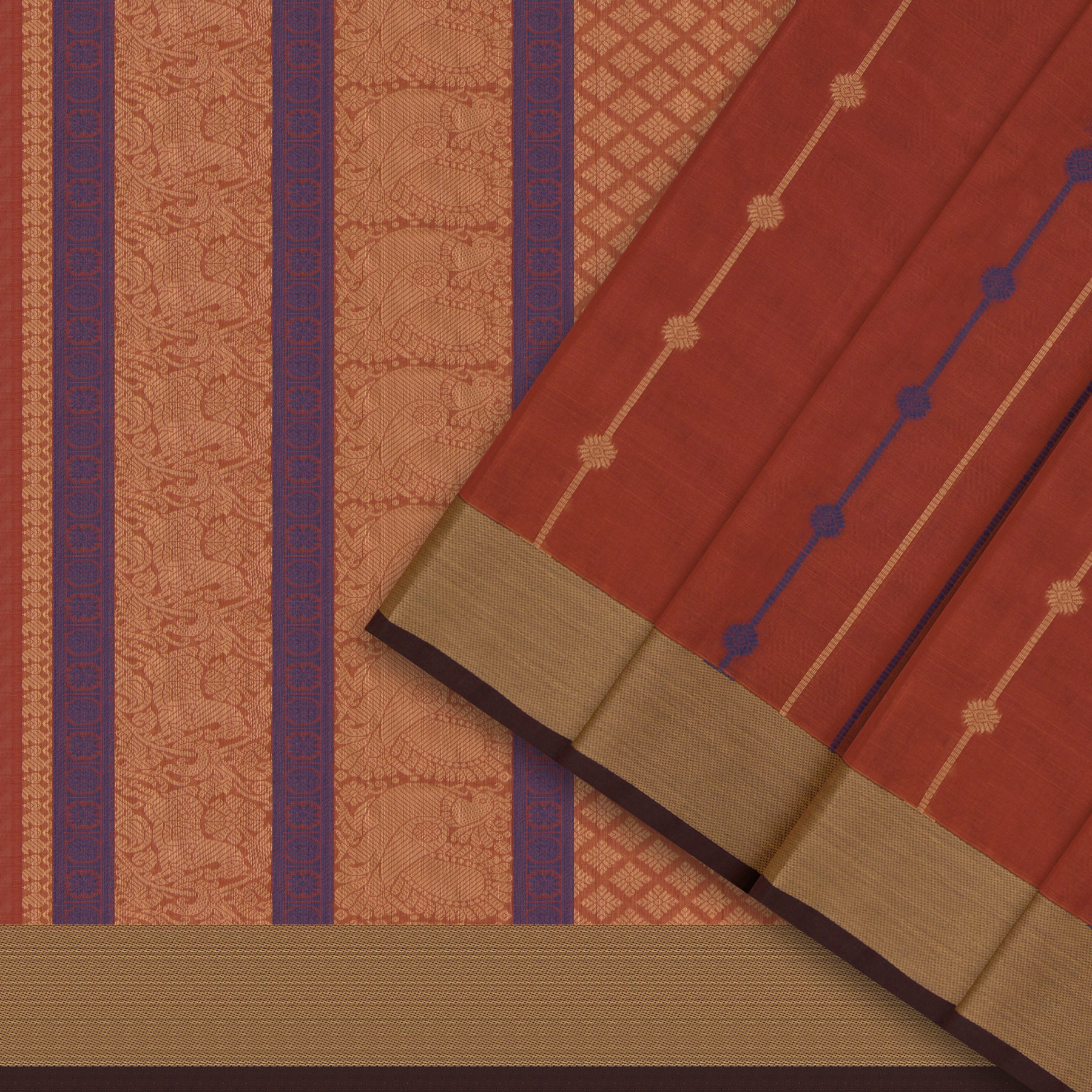 Kanakavalli Kanchi Cotton Sari 26-621-HS003-01377 - Cover View