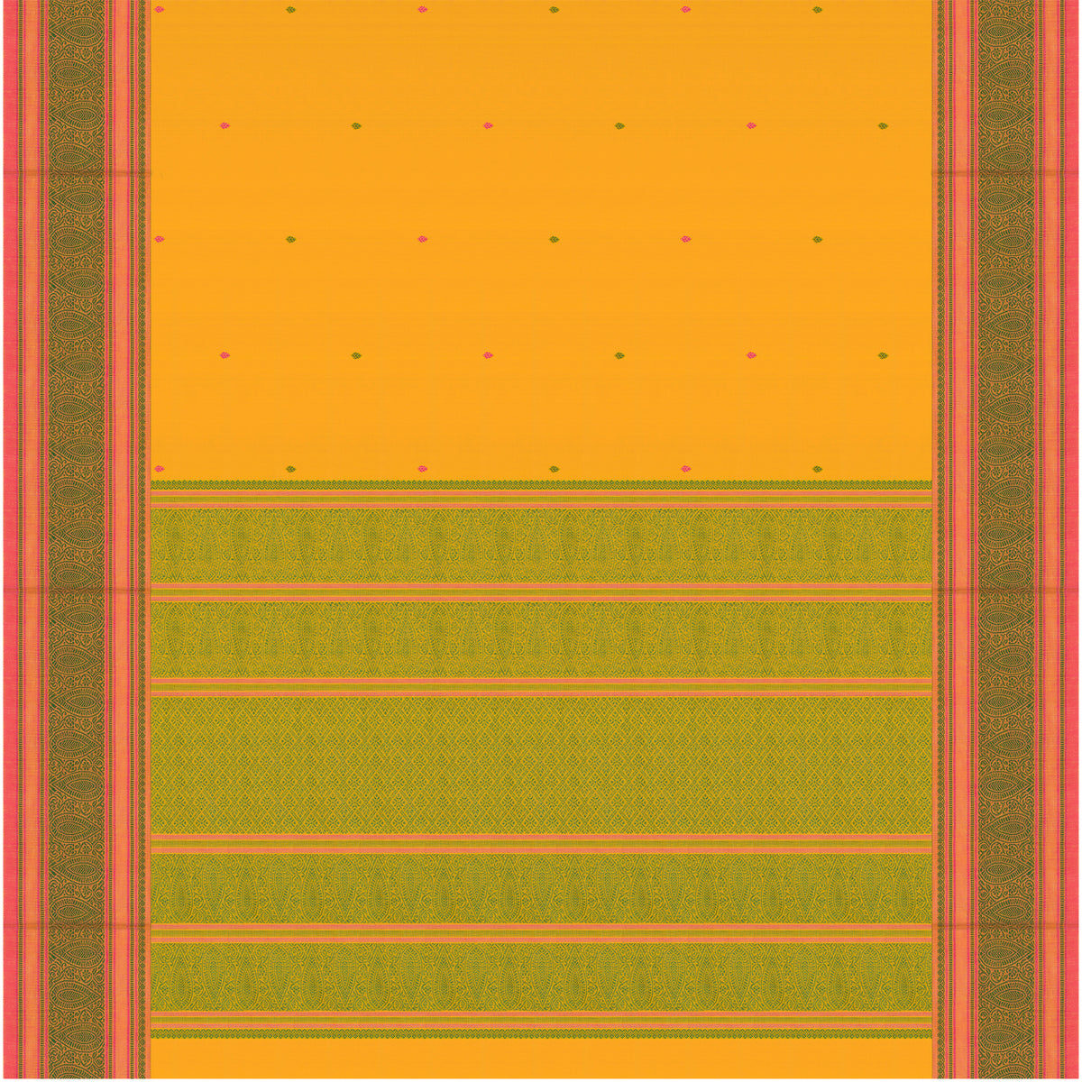 Kanakavalli Kanchi Cotton Sari 26-621-HS003-03863 - Full View