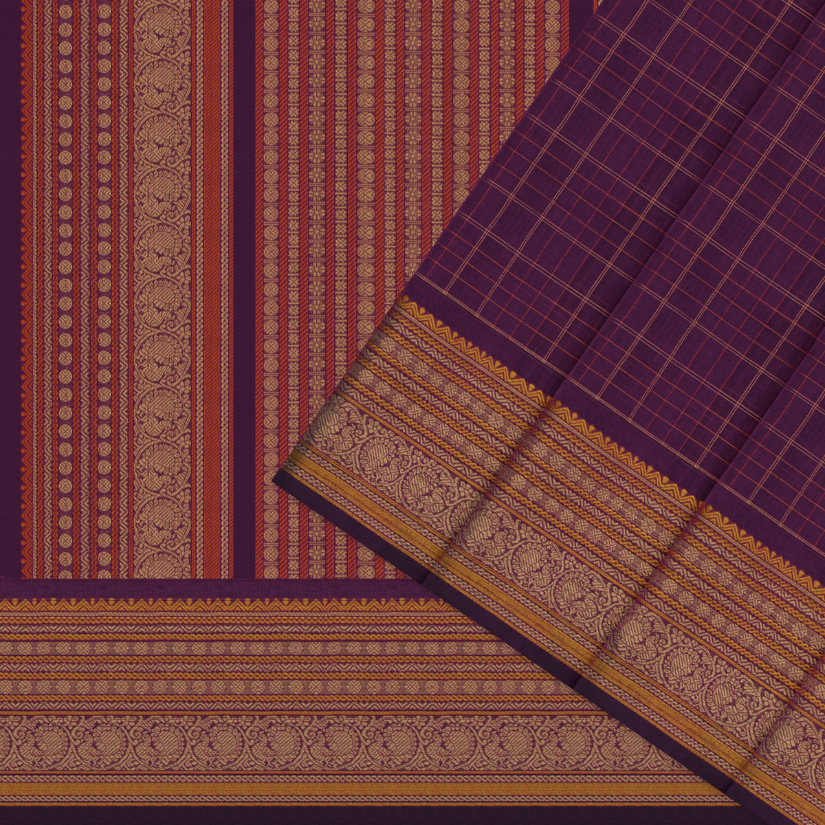 Kanakavalli Kanchi Cotton Sari 26-621-HS003-03865 - Cover View