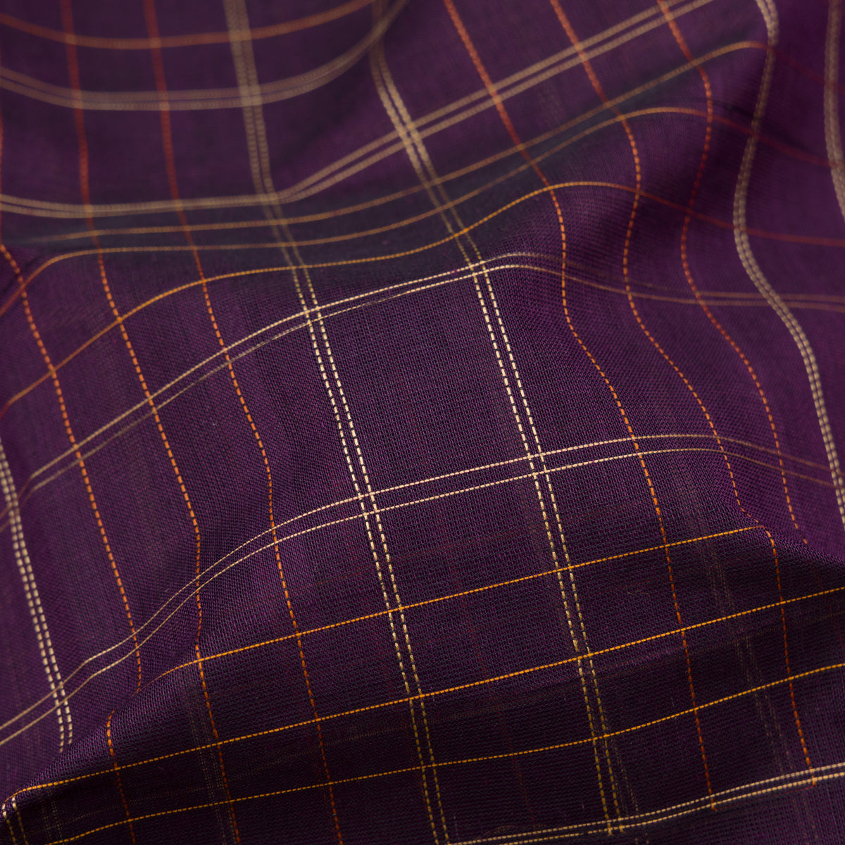 Kanakavalli Kanchi Cotton Sari 26-621-HS003-03866 - Fabric View