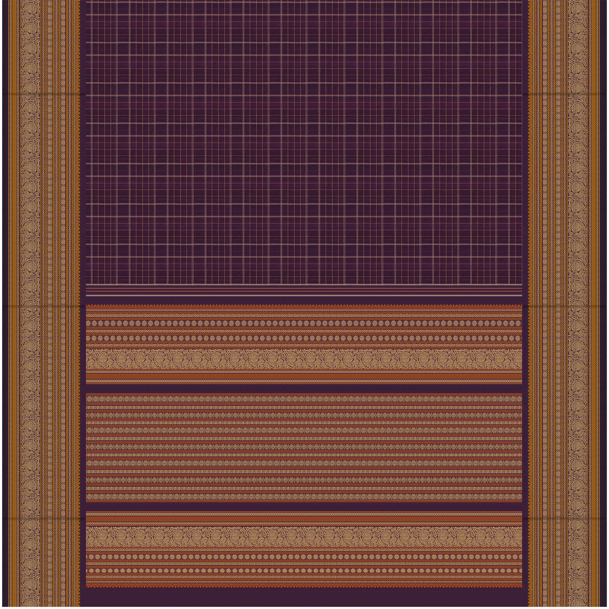 Kanakavalli Kanchi Cotton Sari 26-621-HS003-03866 - Full View