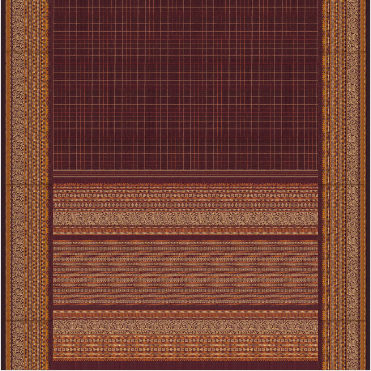 Kanakavalli Kanchi Cotton Sari 26-621-HS003-03867 - Full View