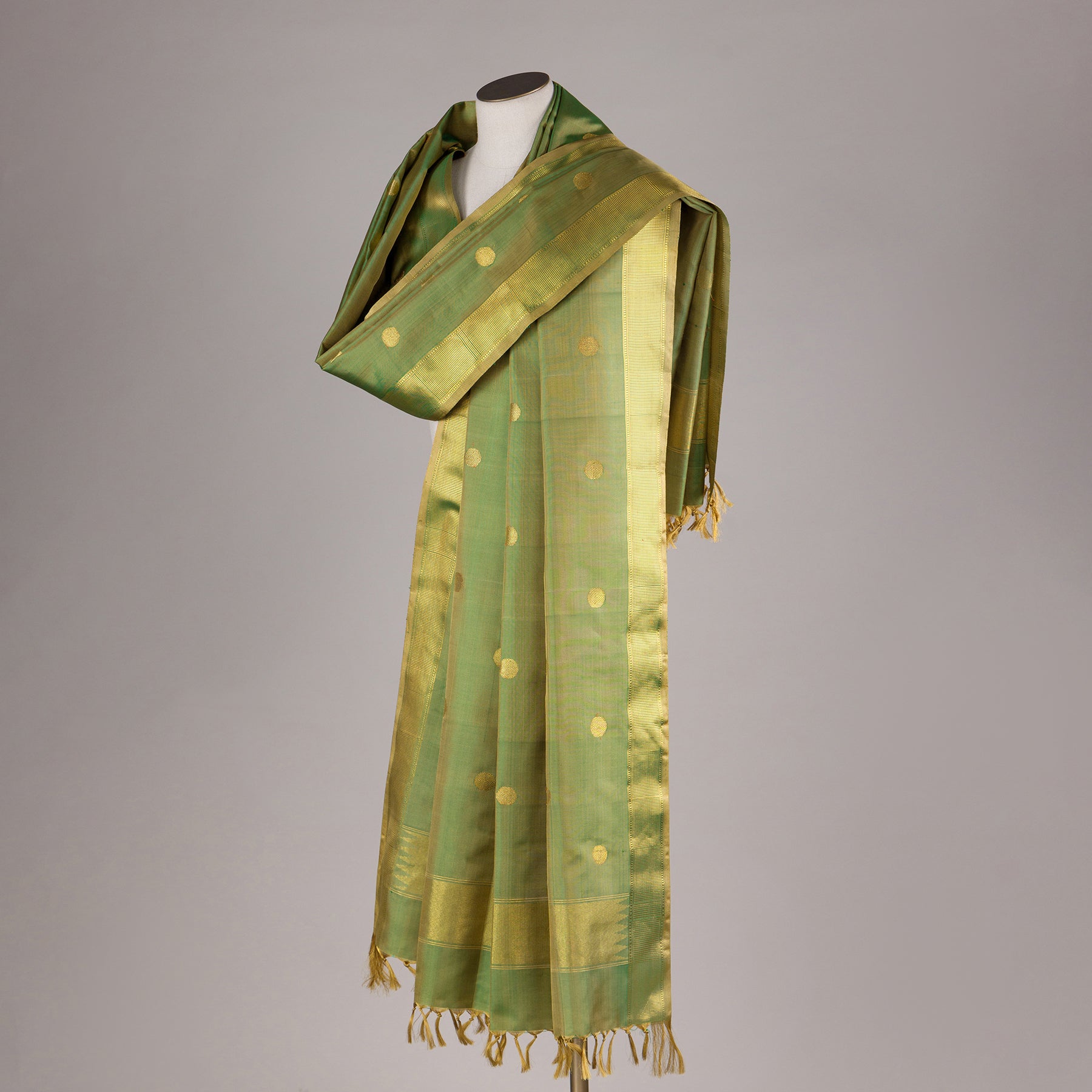 Kanakavalli Kanjivaram Silk Dupatta 24-611-HD001-02860 - Drape View