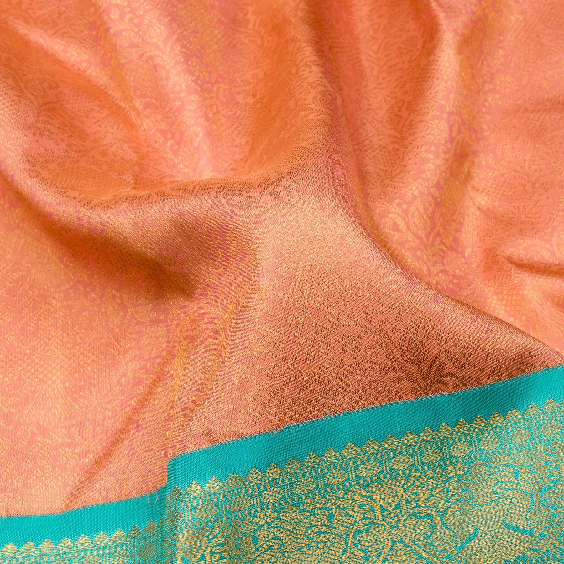 Kanakavalli Kanjivaram Silk Sari 23-110-HS001-10420 - Fabric View