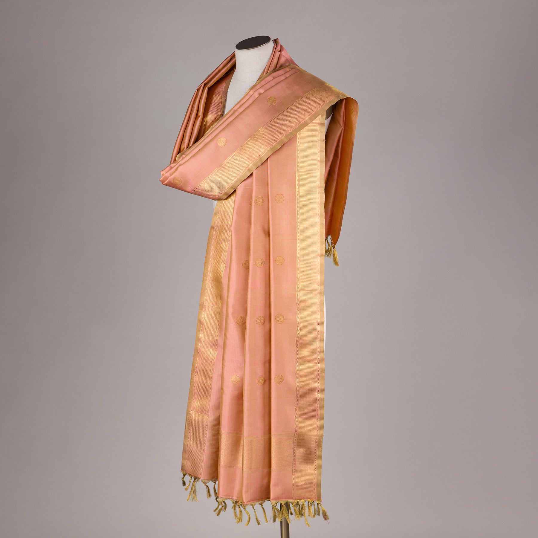 Kanakavalli Kanjivaram Silk Dupatta 24-611-HD001-02353 - Drape View