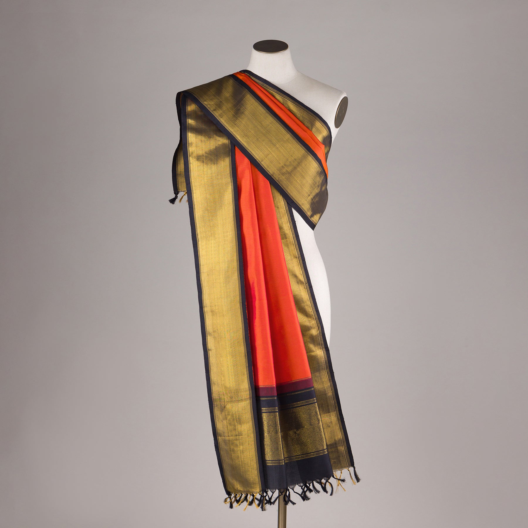 Kanakavalli Kanjivaram Silk Dupatta 24-611-HD001-03770 - Drape View