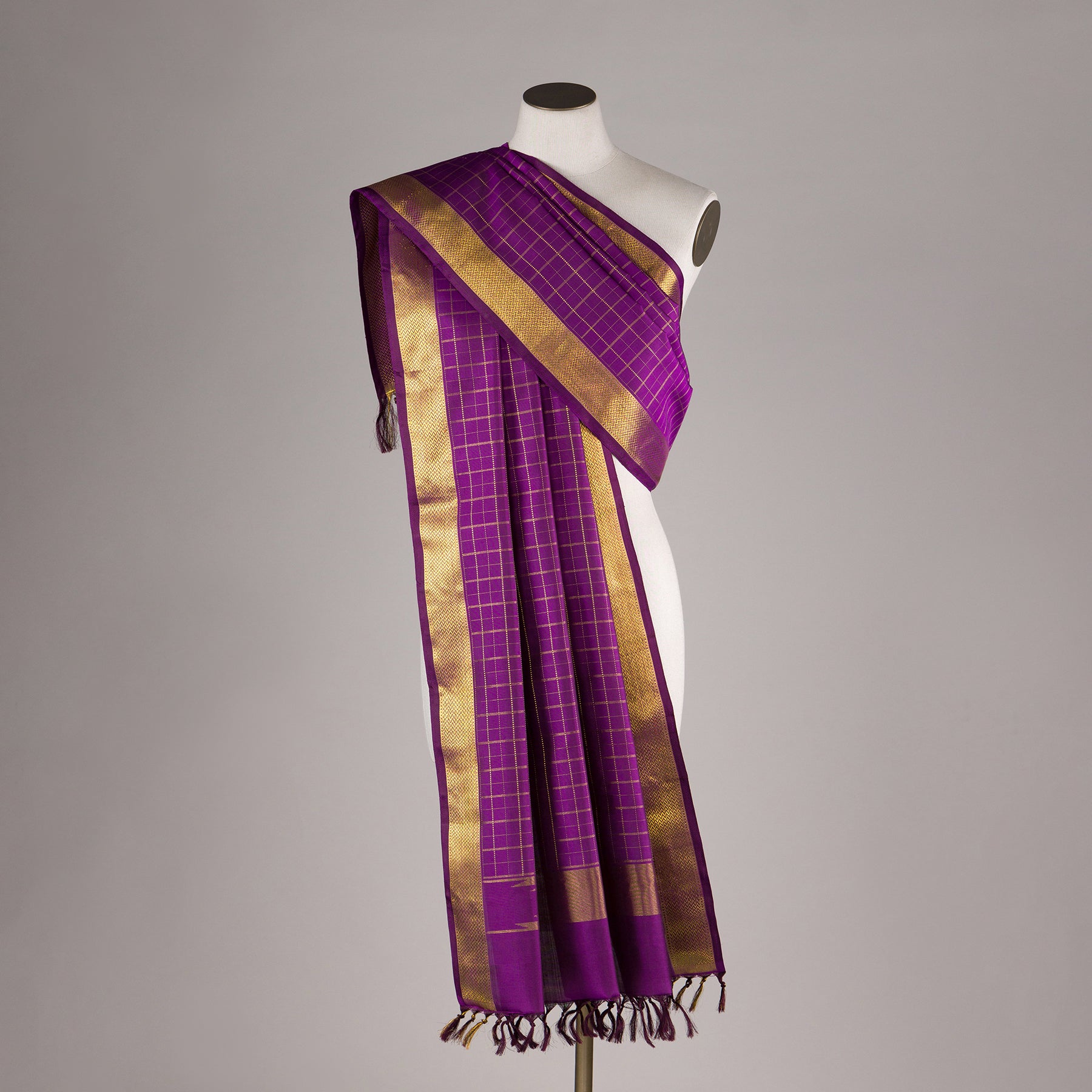 Kanakavalli Kanjivaram Silk Dupatta 24-611-HD001-03703 - Drape View