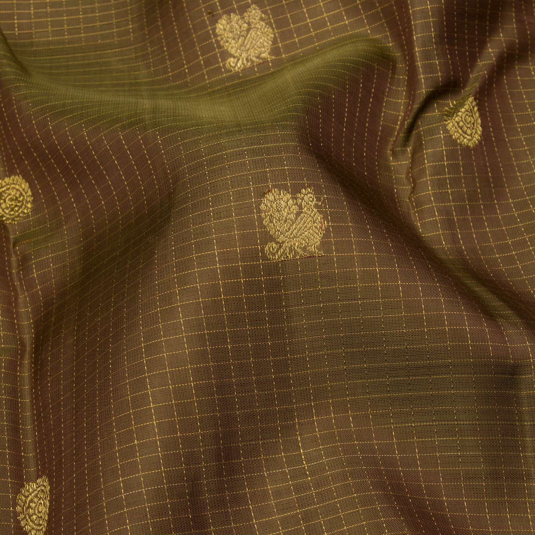 Kanakavalli Kanjivaram Silk Sari 23-599-HS001-11162 - Fabric View