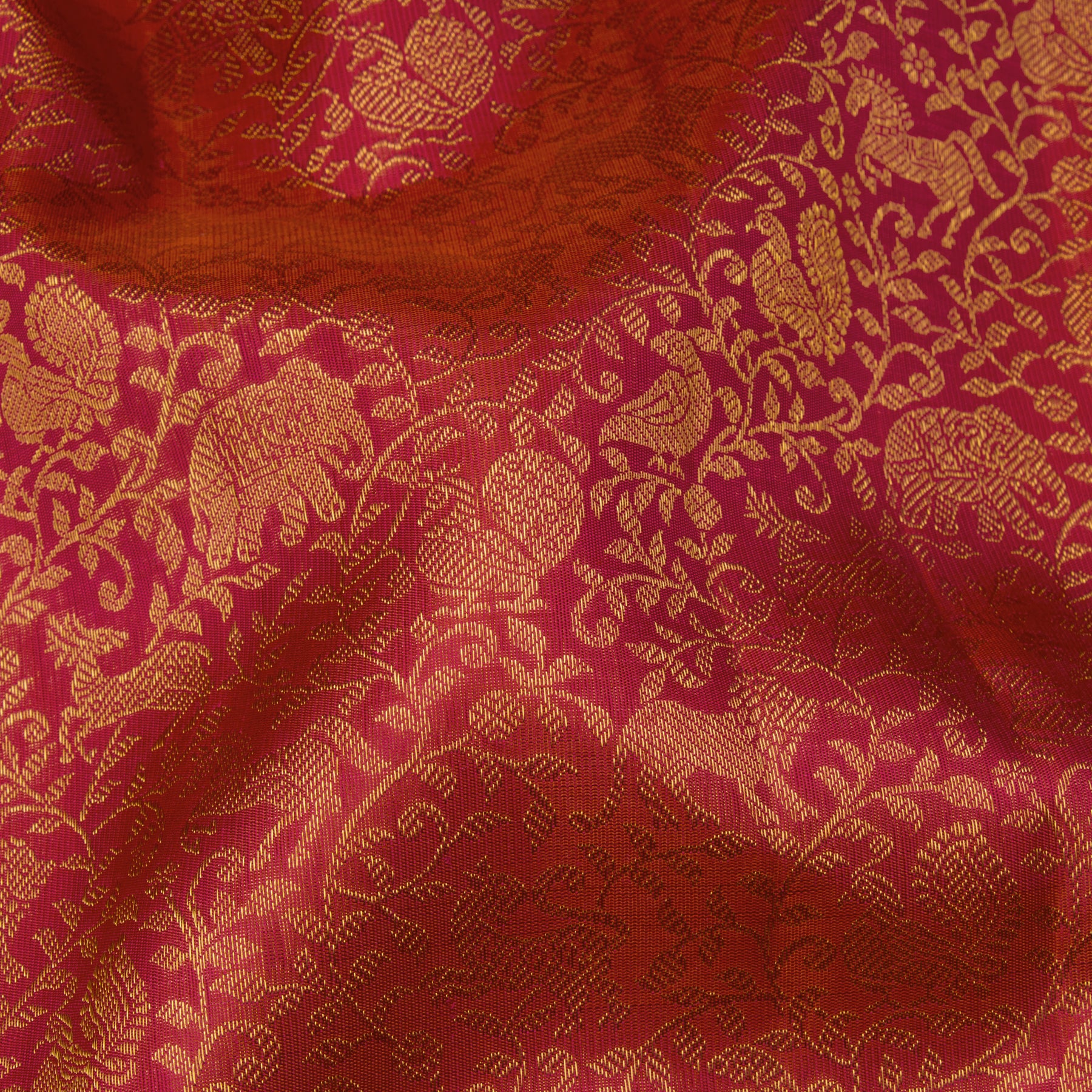 Kanakavalli Kanjivaram Silk Sari 24-110-HS001-00227 - Fabric View