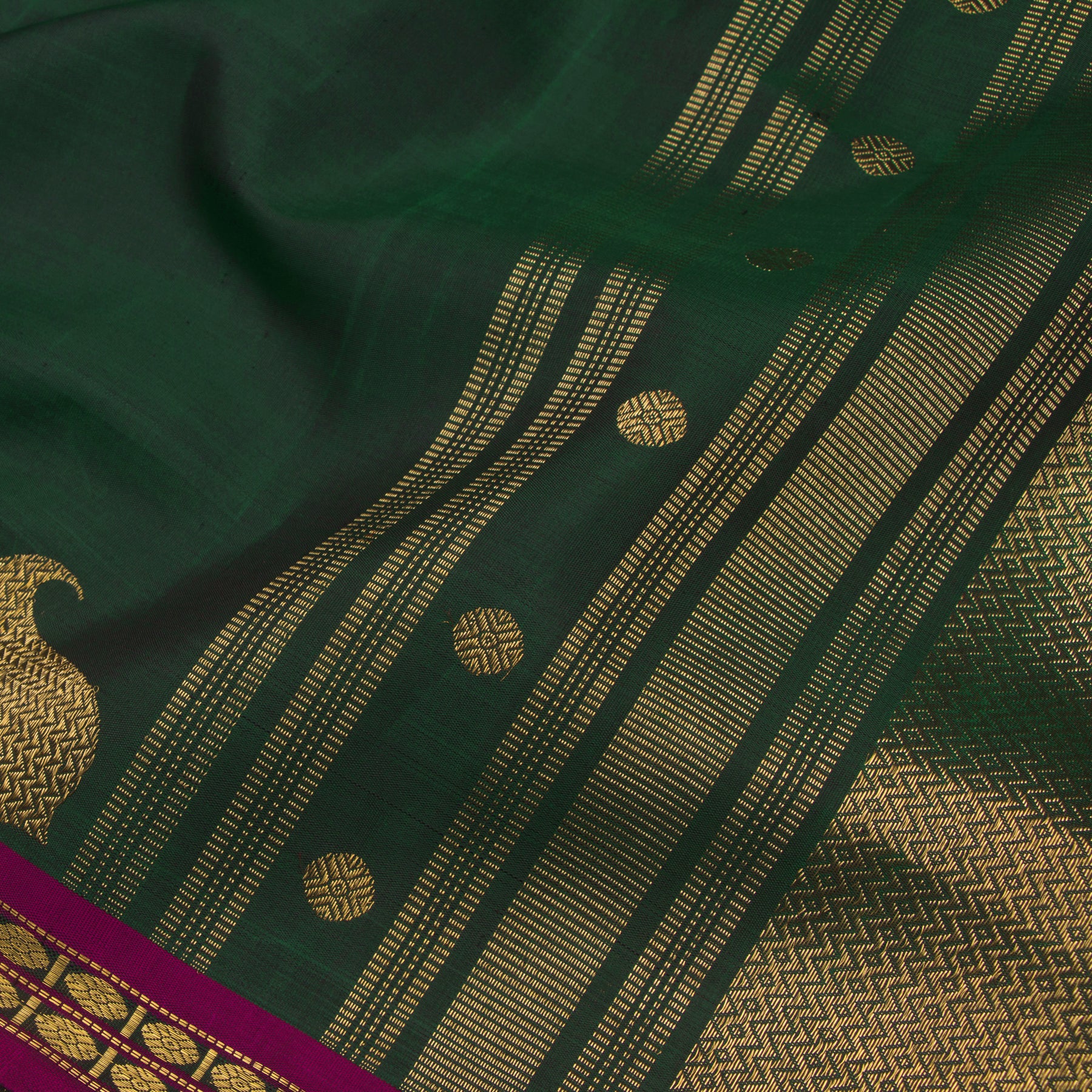 Kanakavalli Kanjivaram Silk Dupatta 24-599-HD001-08208 - Fabric View