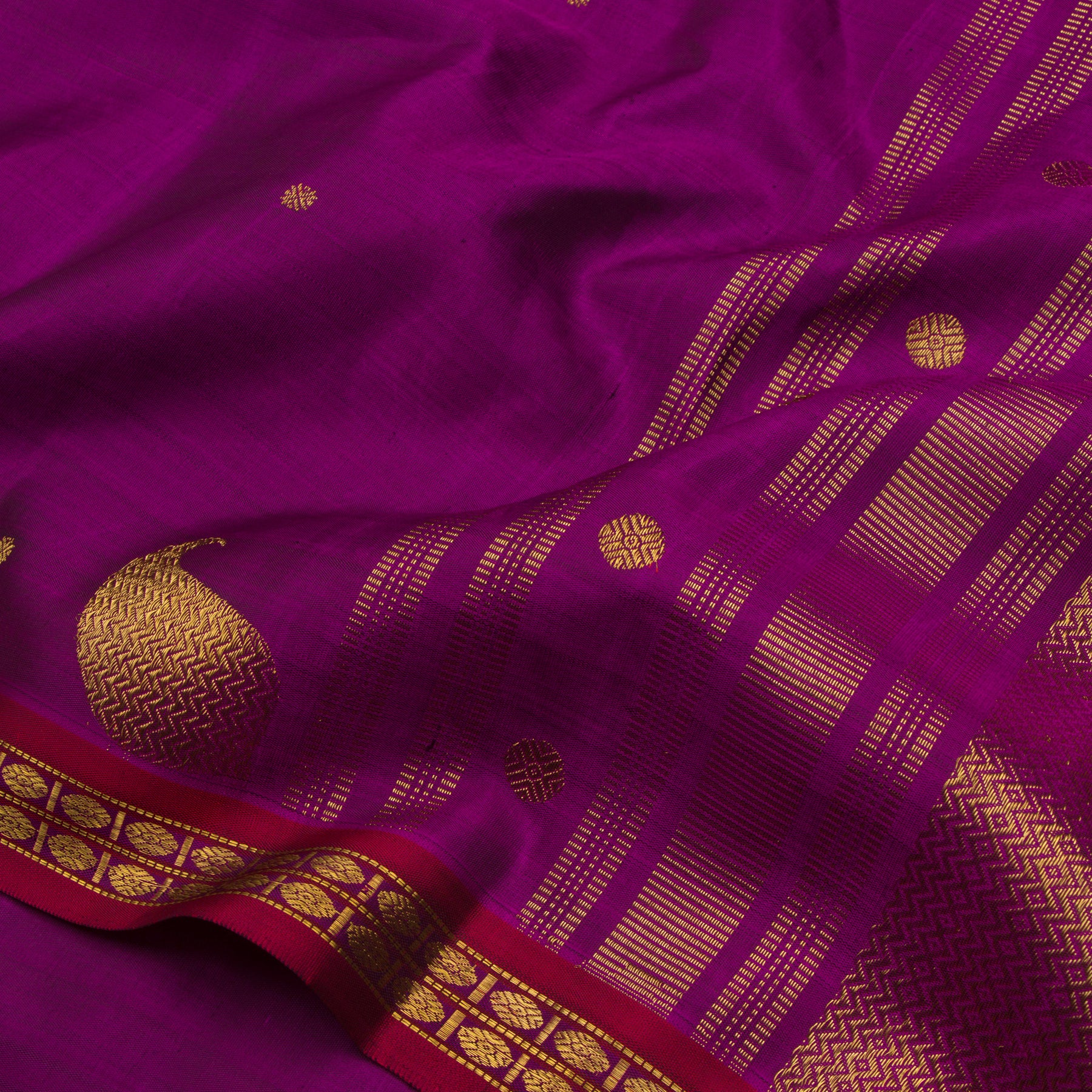 Kanakavalli Kanjivaram Silk Dupatta 24-599-HD001-08206 - Fabric View