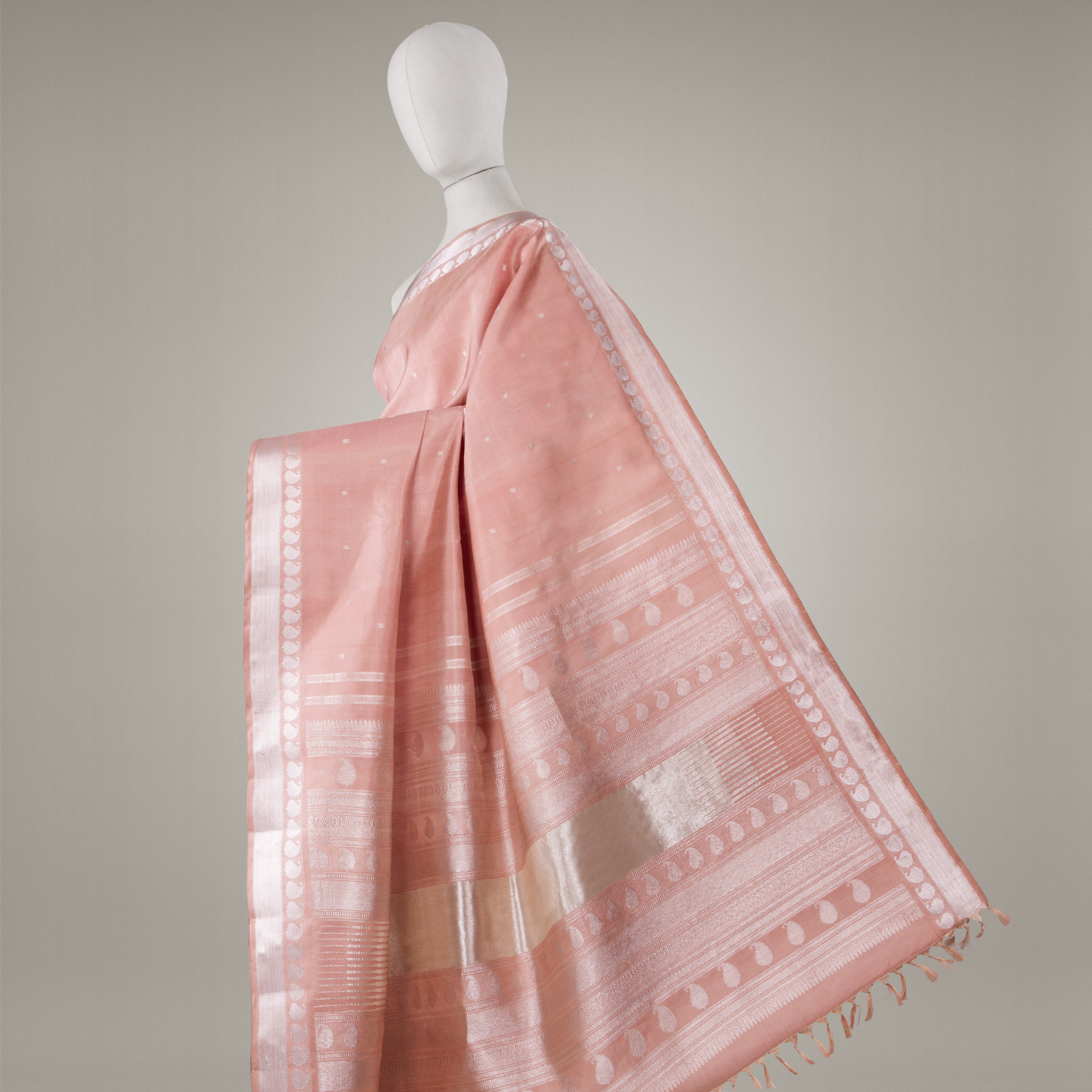 Kanakavalli Kanjivaram Silk Sari 23-599-HS001-09738 - Drape View 1
