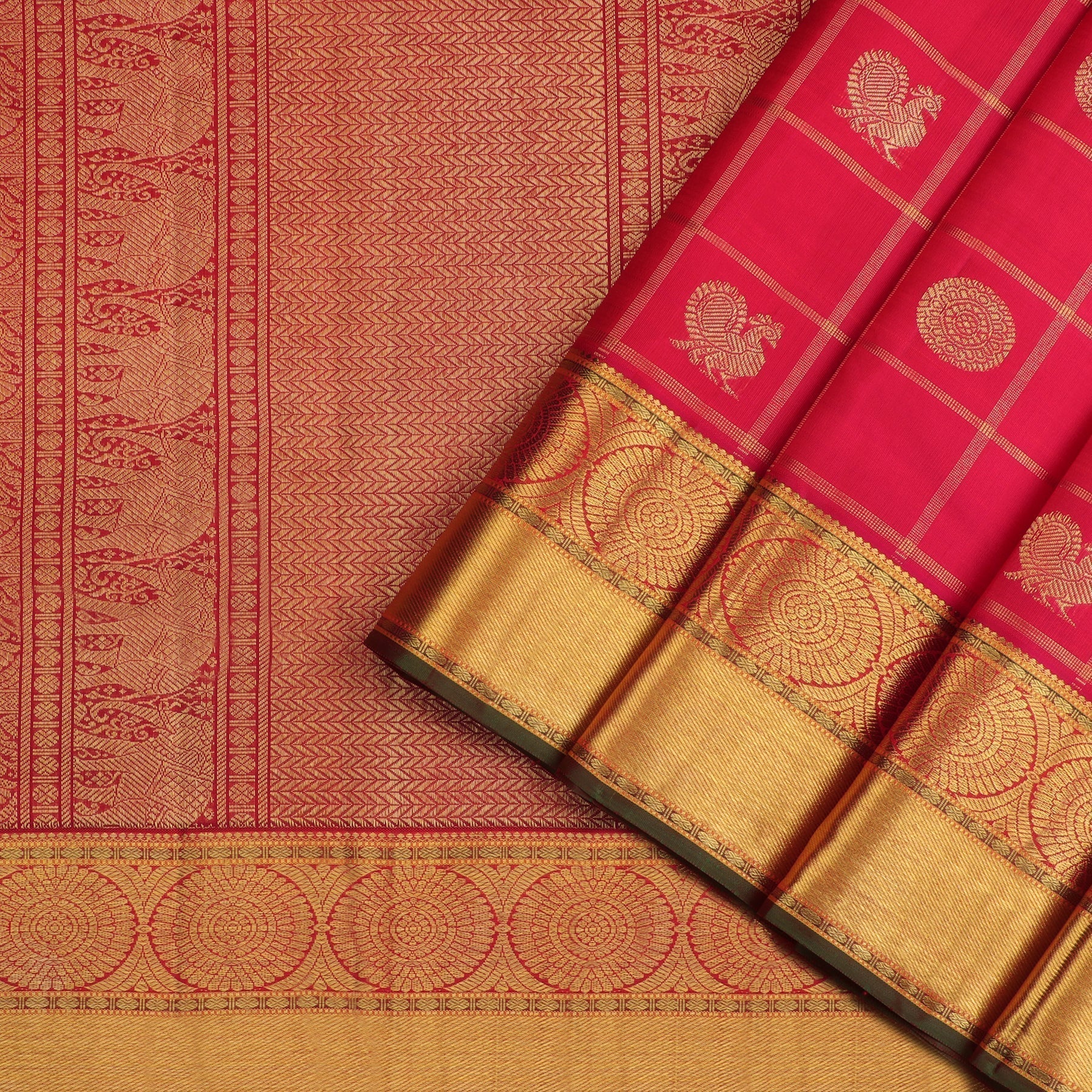 Kanakavalli Kanjivaram Silk Sari 21-595-HS001-01018 - Cover View