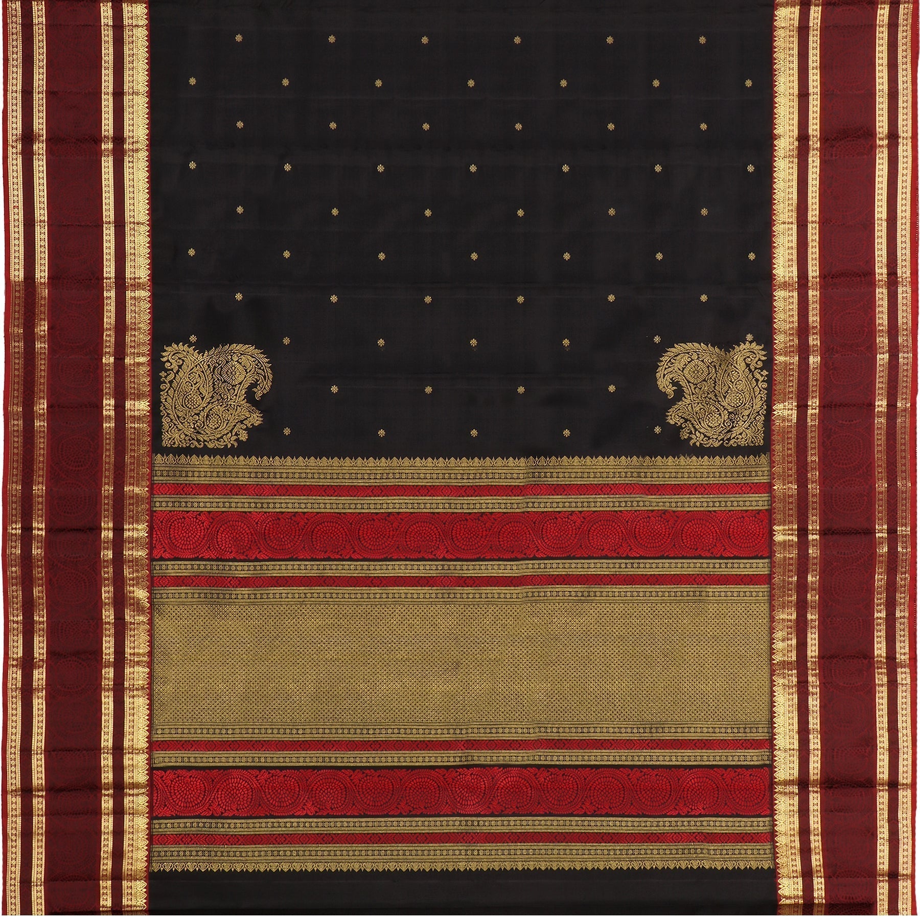 Kanakavalli Kanjivaram Silk Sari 600-01-117166 - Full View