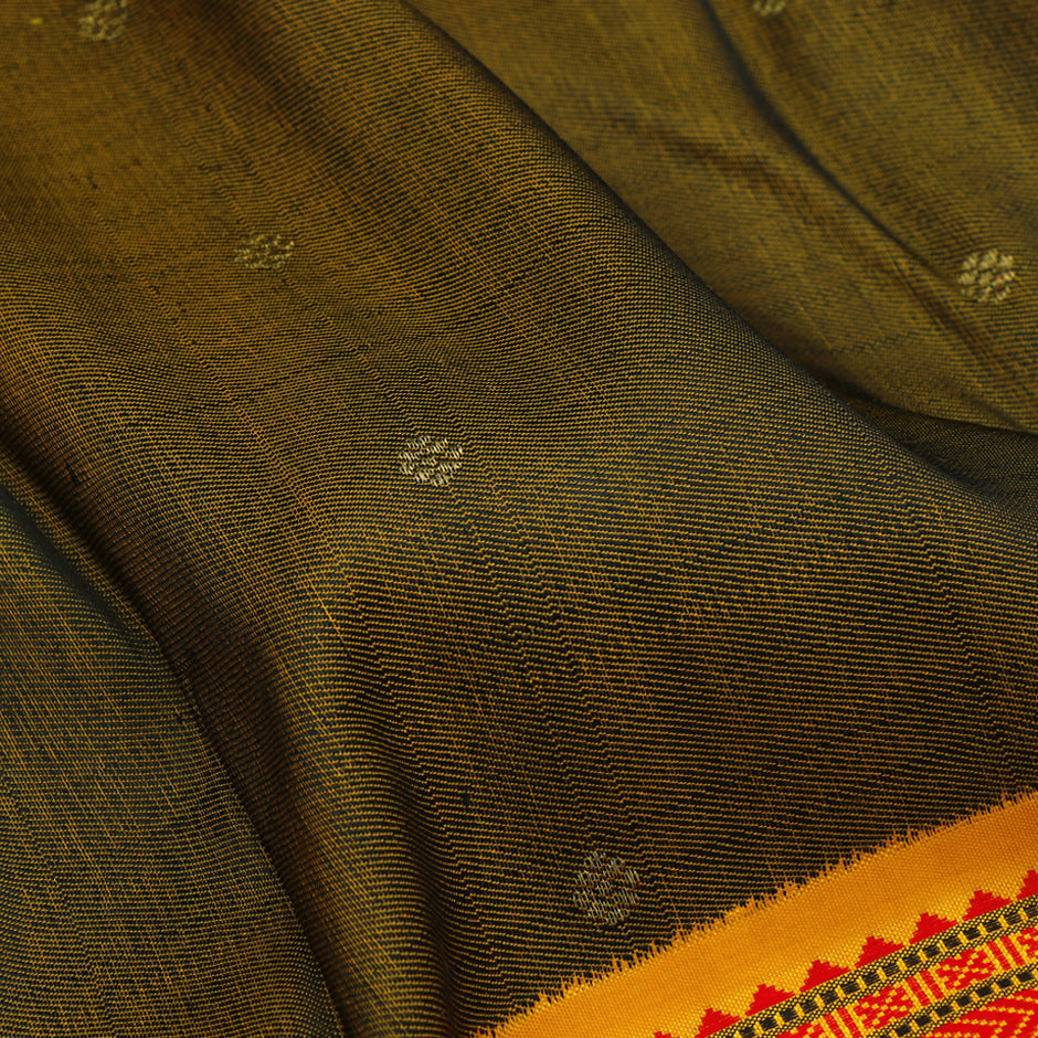 Kanakavalli Kanjivaram Silk Sari 20-040-HS001-00363 - Fabric View